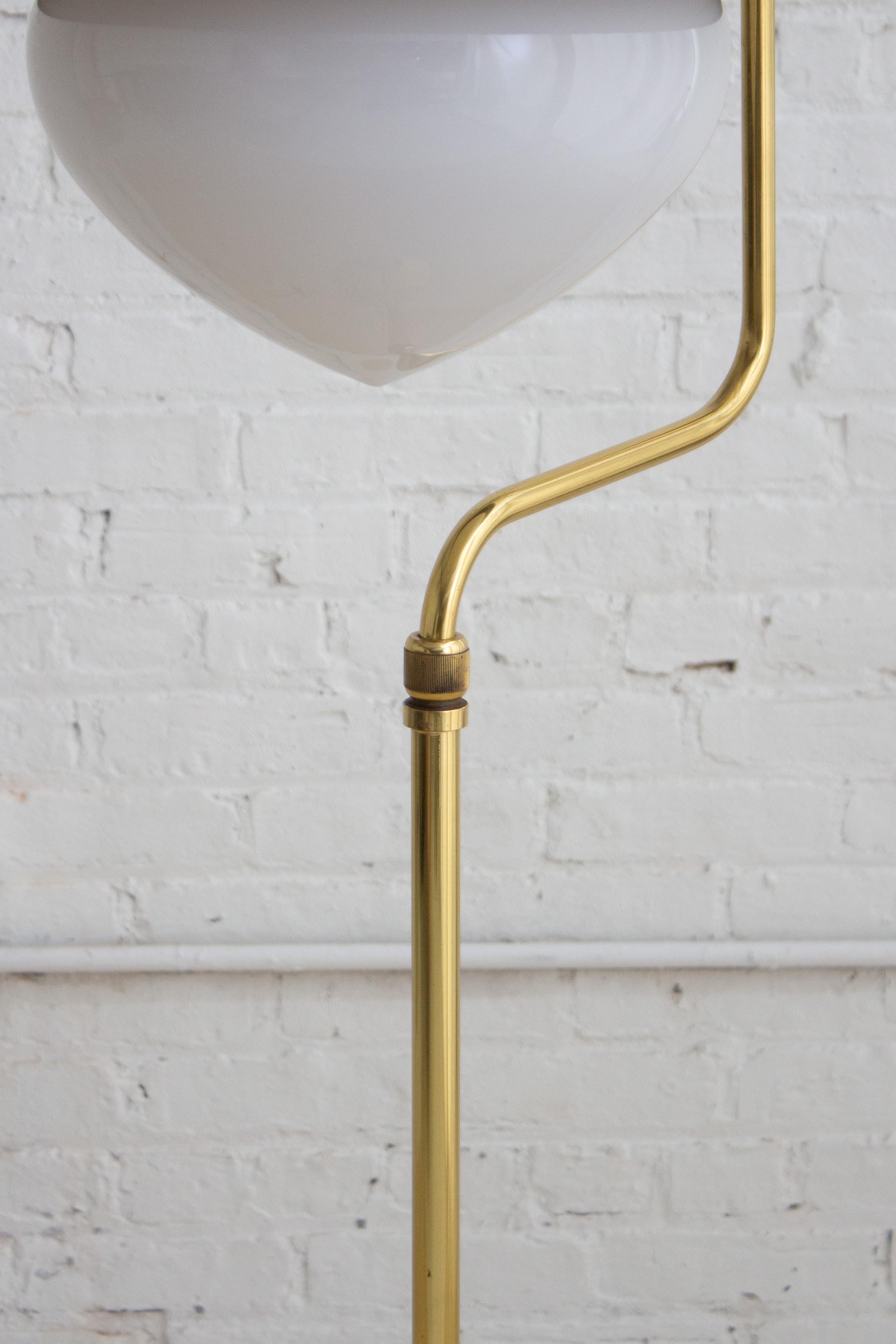 Italian Lantern Style Brass Floor Lamp For Sale 4