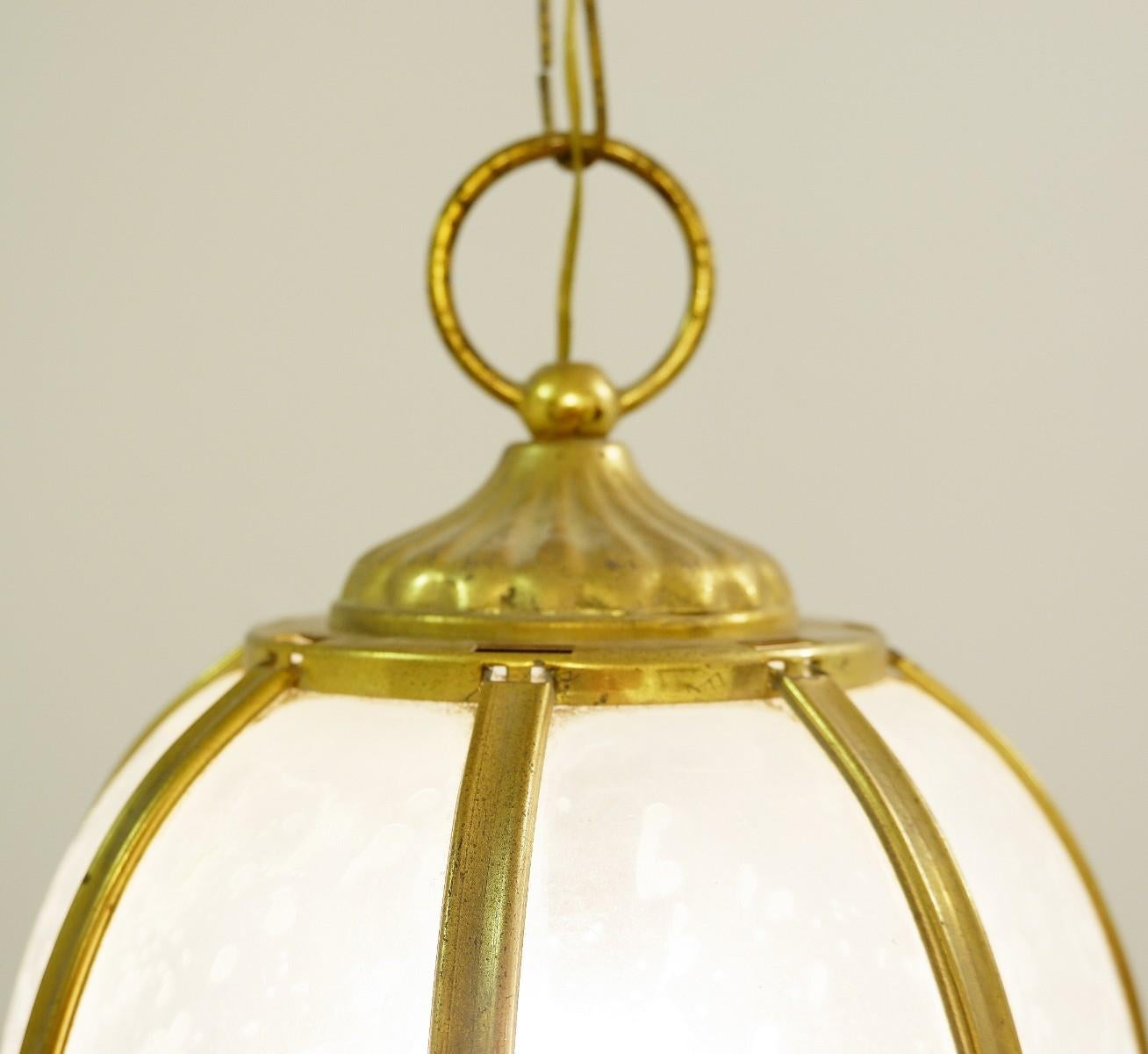 Mid-Century Modern Italian Lantern Suspension