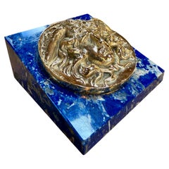 Targa Medusa in lapislazzuli e bronzo dorato, Gioielleria Tarascio, Roma