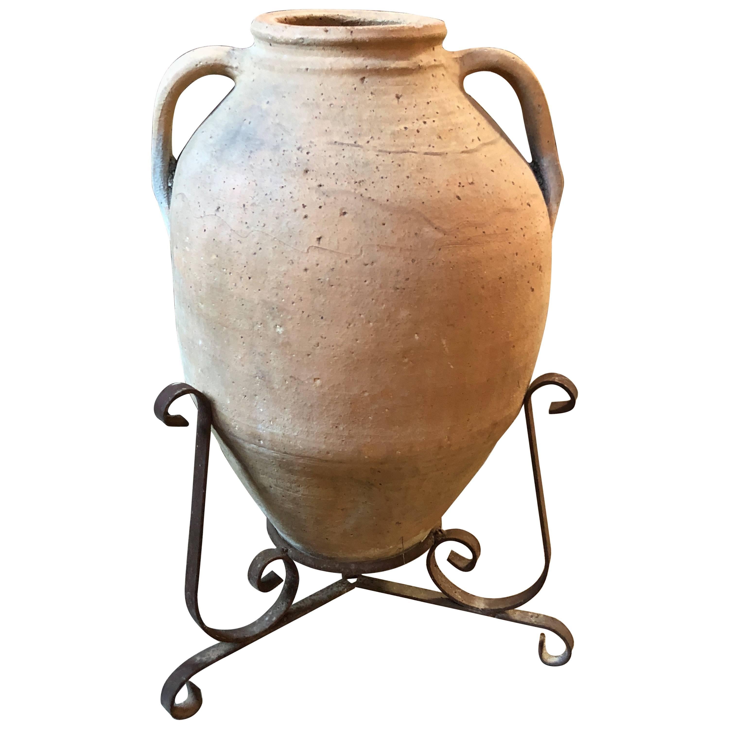 Southern Italian Terra Cotta Olive Oil Jars For Sale at 1stDibs