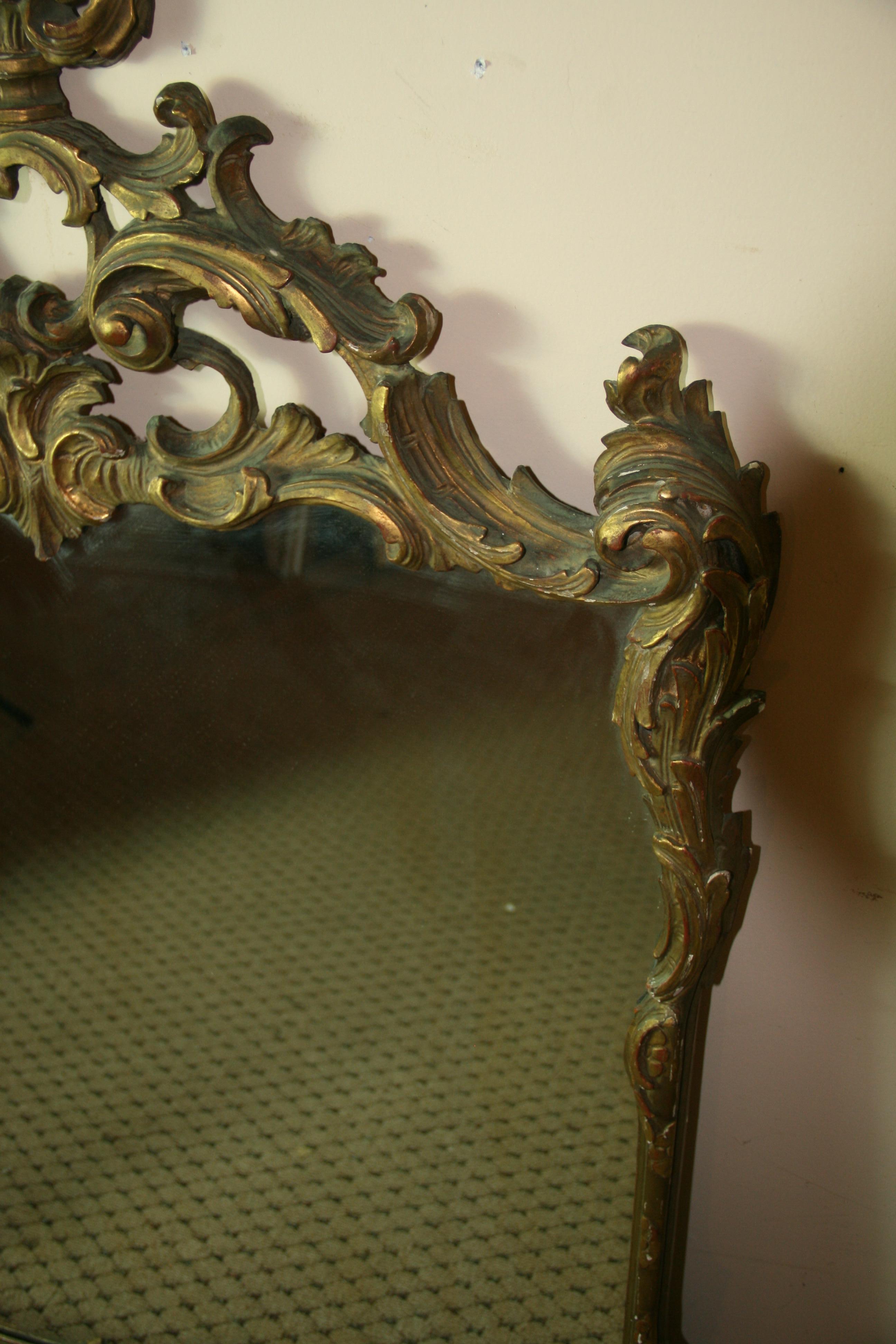 Italian Large Baroque Mirror For Sale 5