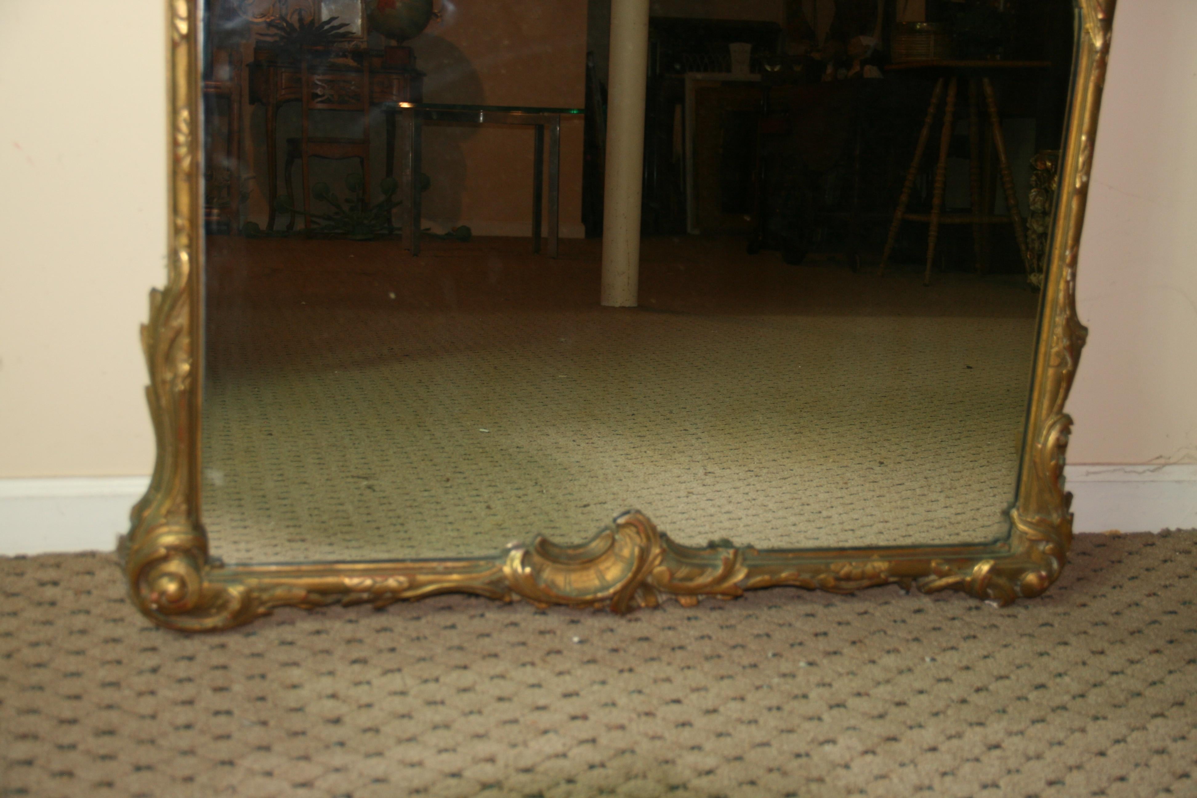 Italian Large Baroque Mirror For Sale 1