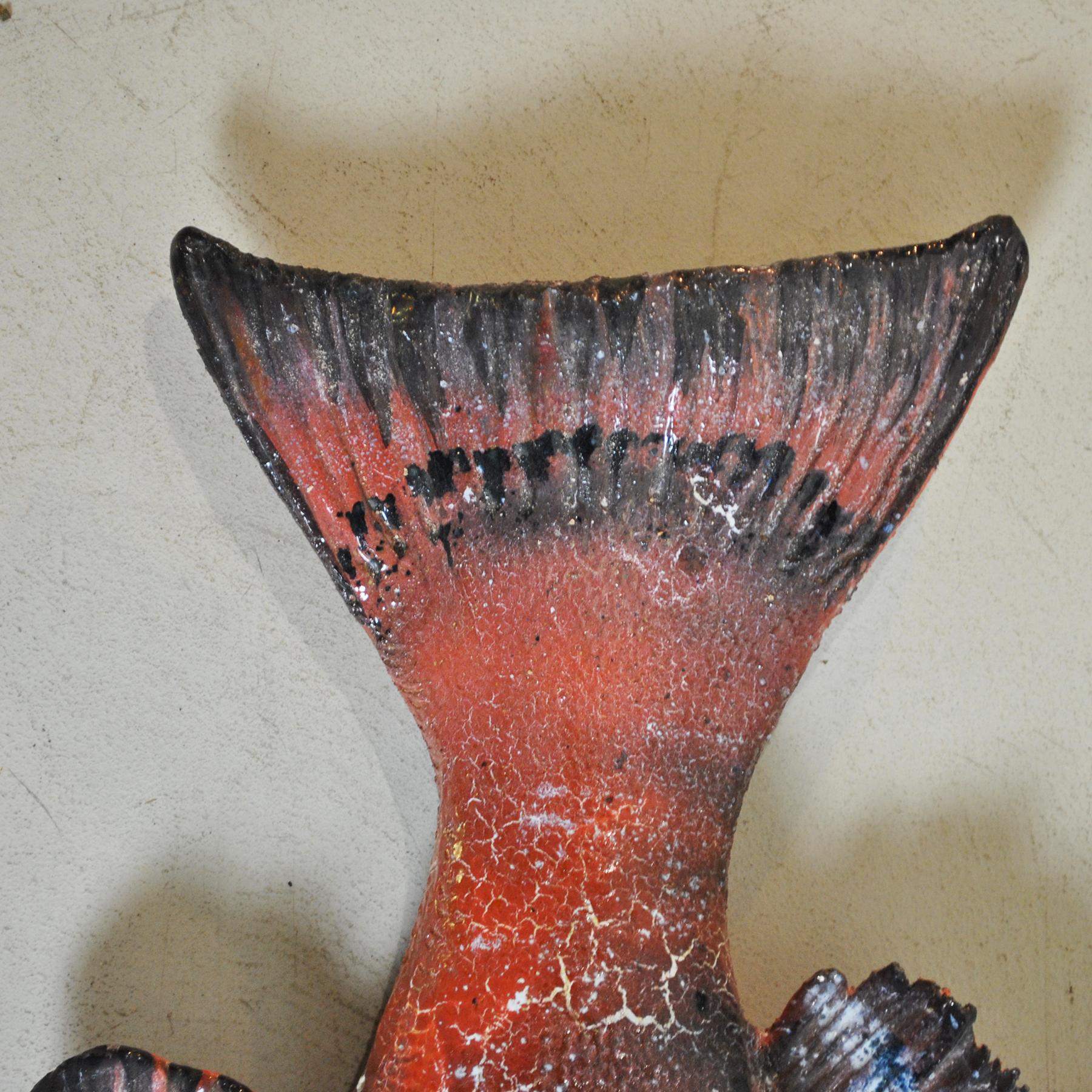 Mid-Century Modern Italian Large Ceramic Marine Animal Sculpture 60's For Sale