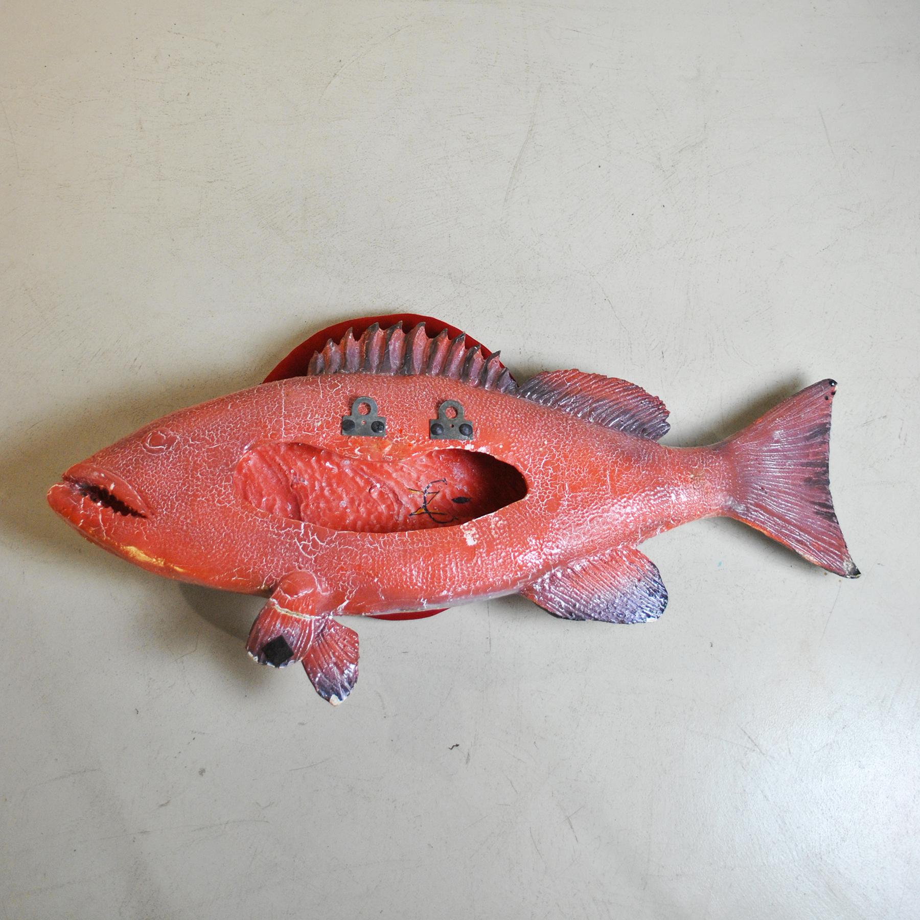 Mid-20th Century Italian Large Ceramic Marine Animal Sculpture 60's For Sale