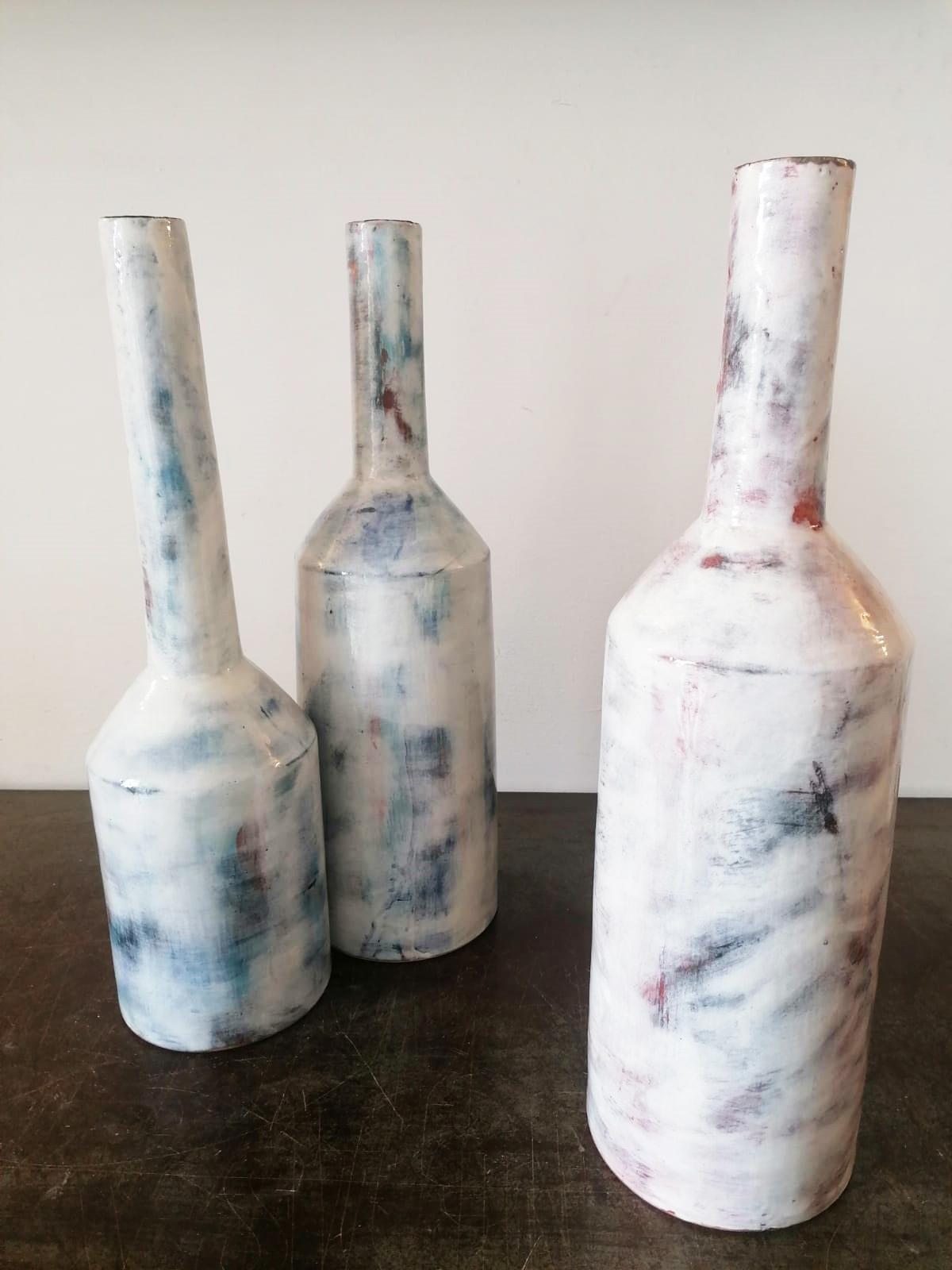 Italian Large Contemporary Handmade Glazed Ceramic Vases, Italy, 21st Century 6