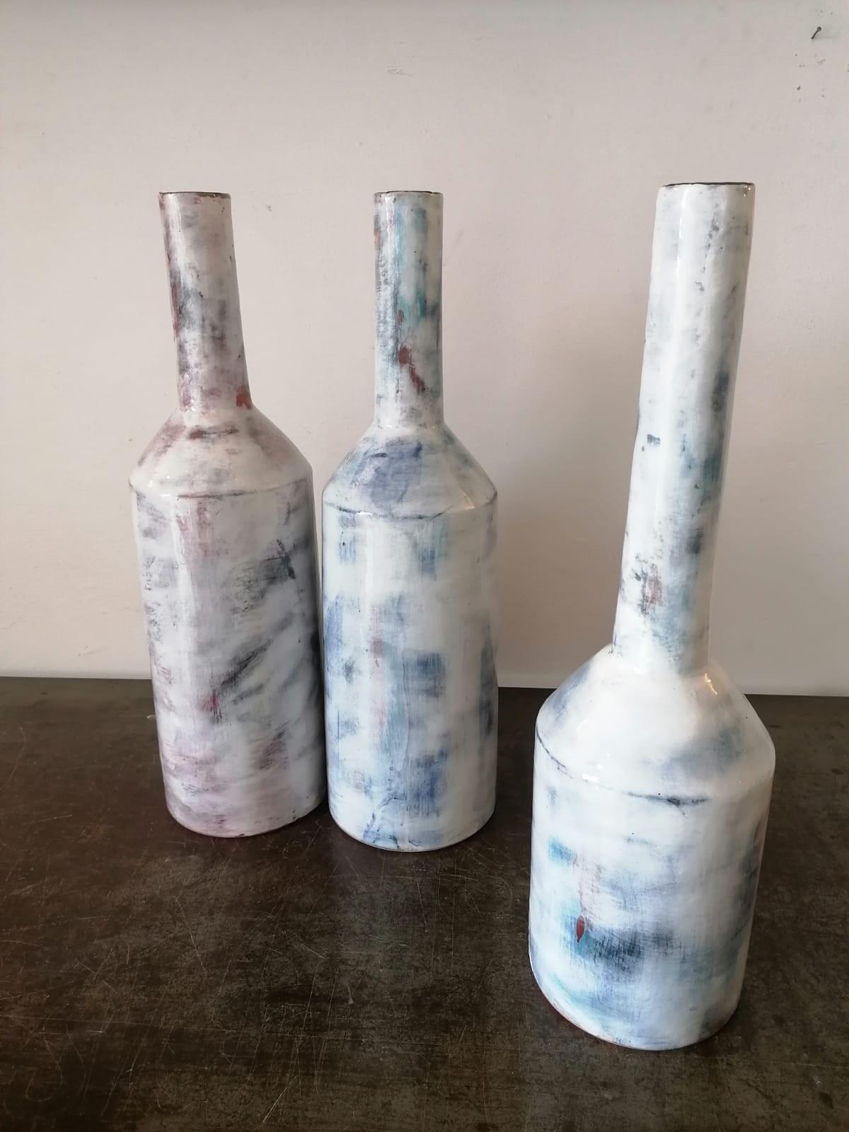 Italian Large Contemporary Handmade Glazed Ceramic Vases, Italy, 21st Century 7