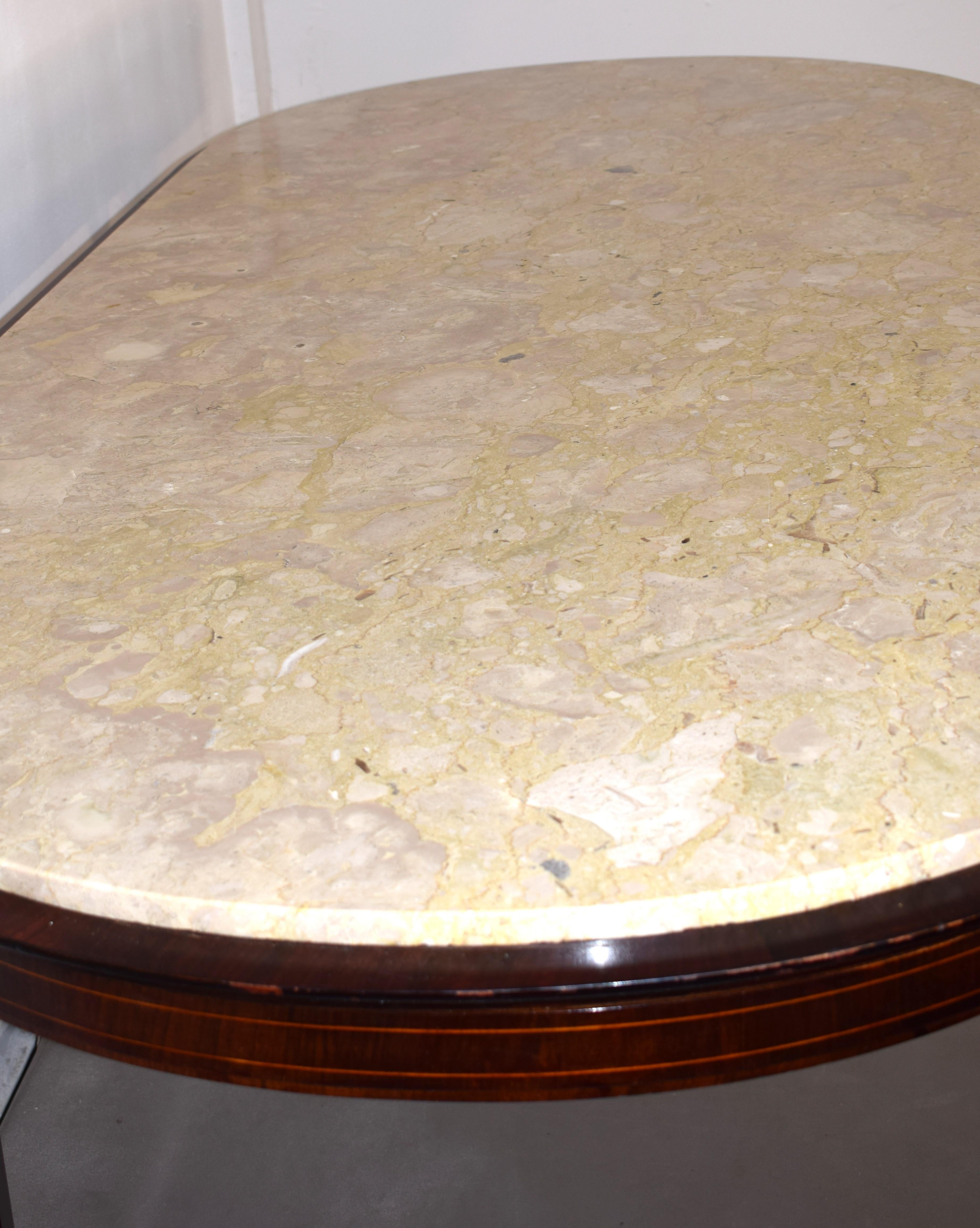 Italian large dining table by Paolo Buffa, 1950s.
Dimensions: H= 80 cm; W= 202 cm; D= 102 cm.