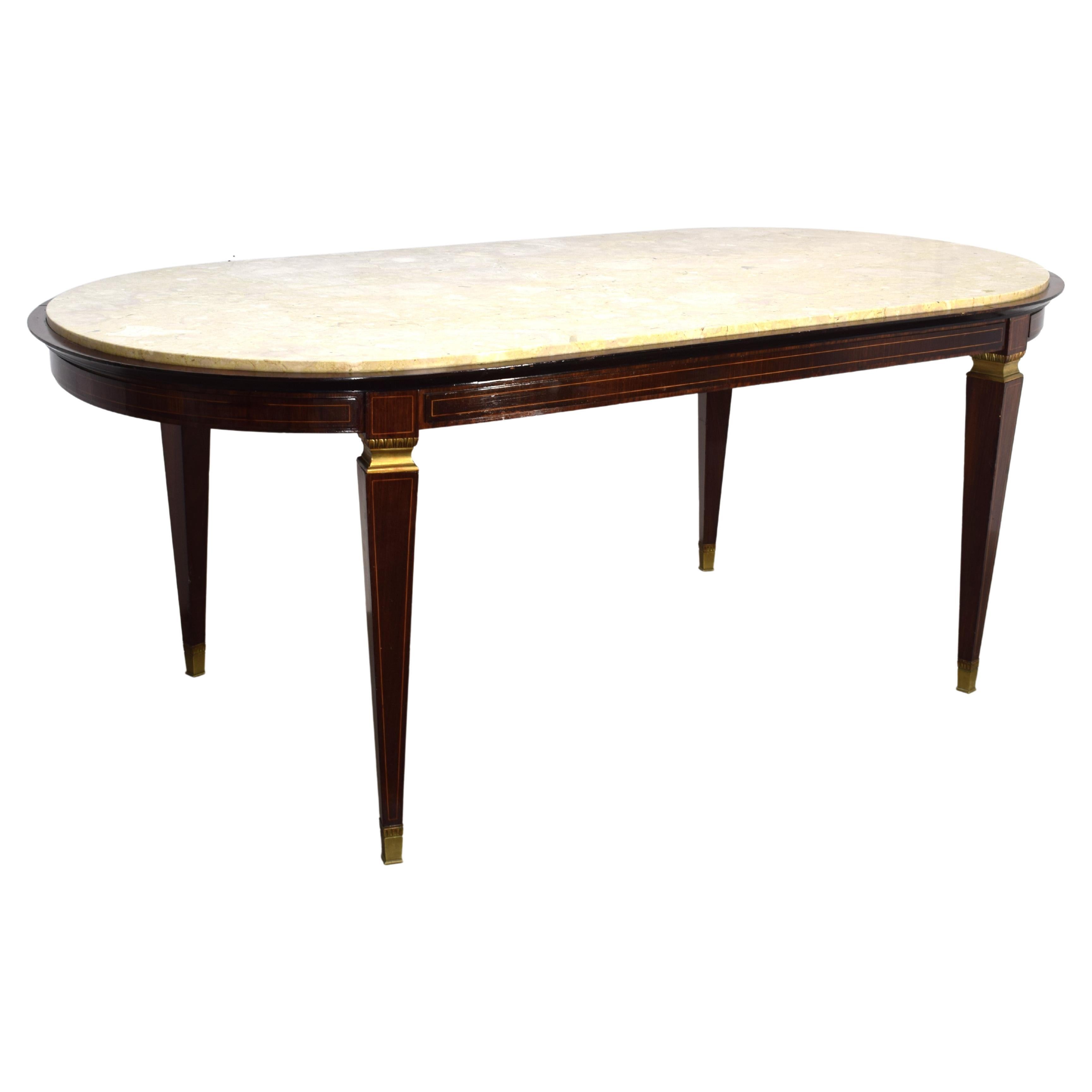 Italian large dining table by Paolo Buffa, 1950s For Sale