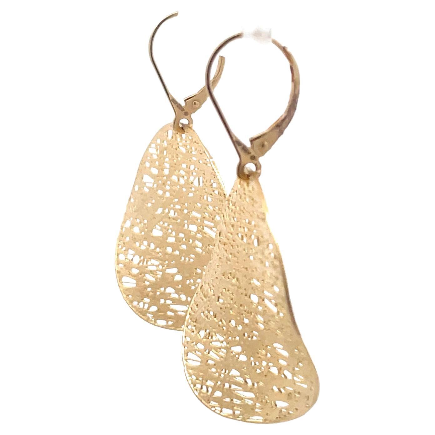 large gold disc earrings