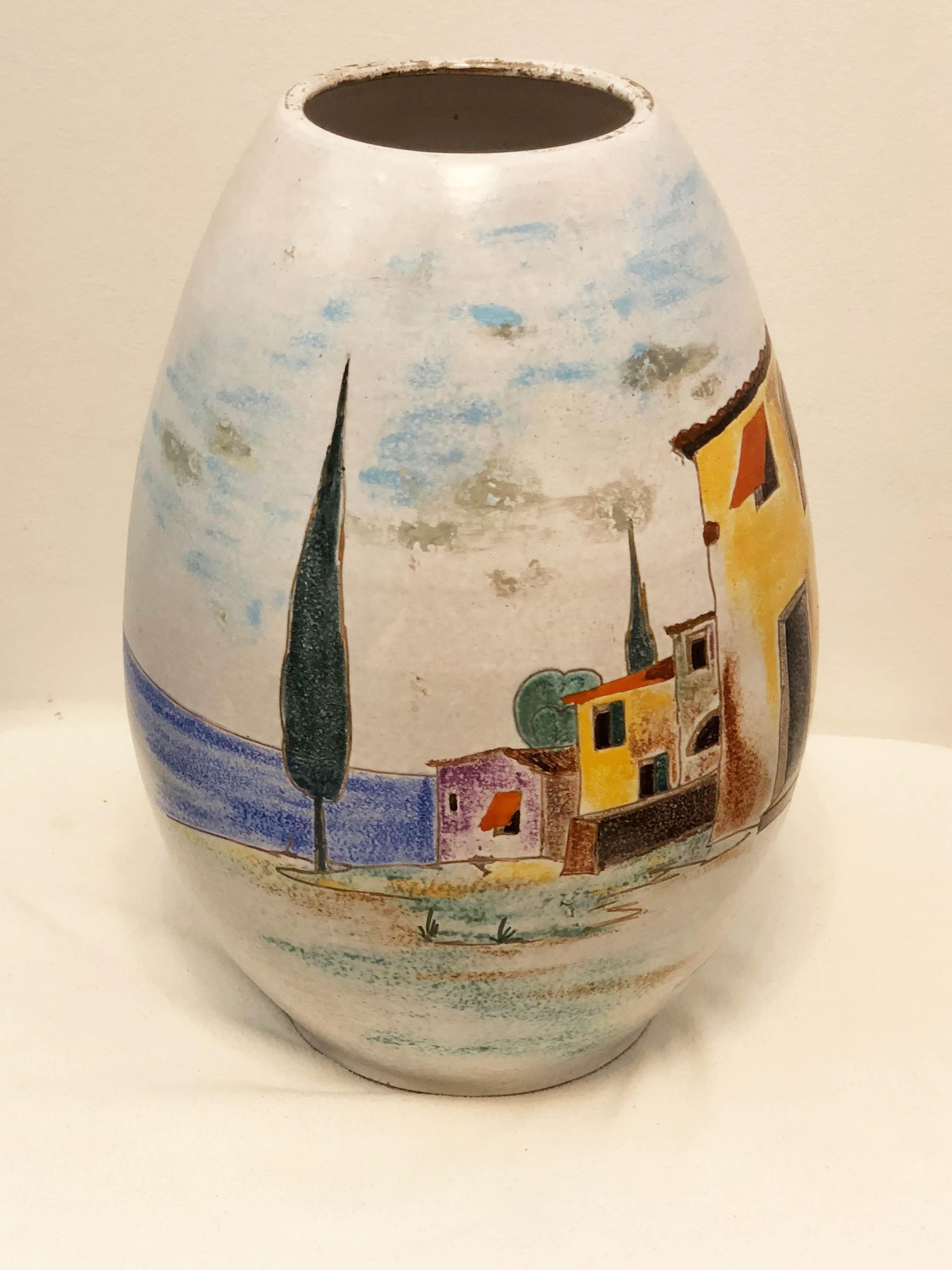 Italian Large Floor Vase In Excellent Condition For Sale In Vienna, AT