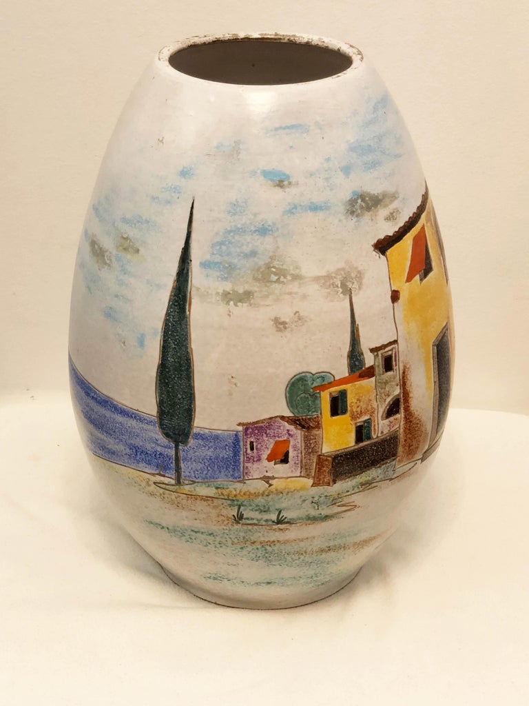 Italian Large Floor Vase For Sale at 1stDibs