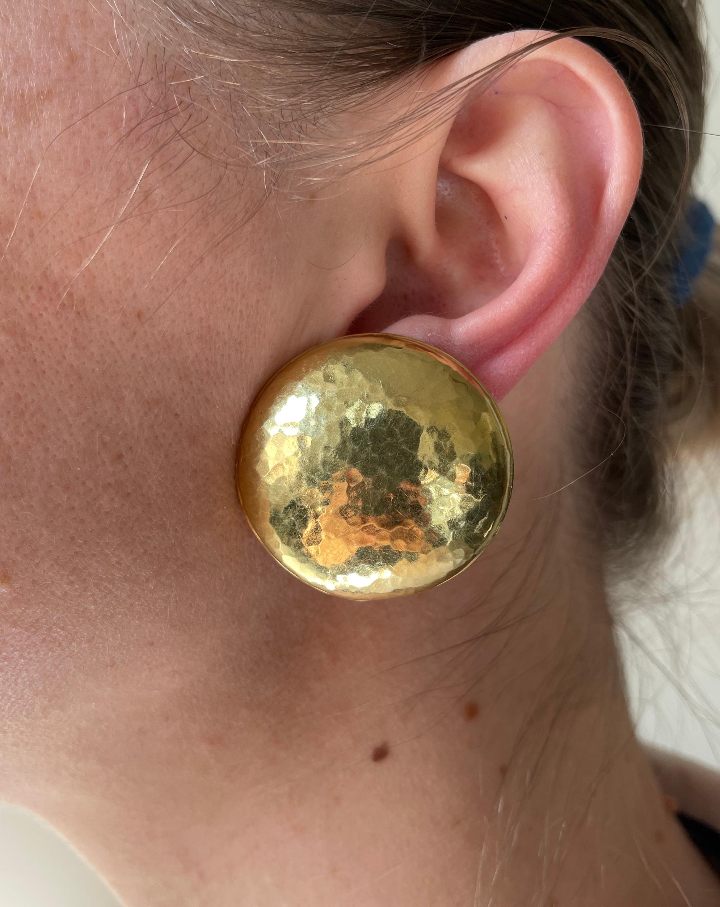 large disc earrings