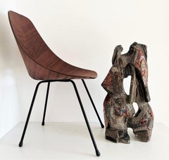 Italian Large Majolica Terracotta Sculpture with Lustre by Adolfo Merlone, 1950s