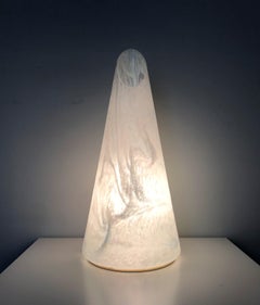 Italian Postmodern Large Murano Glass, Cone Shape, Table Lamp, 1980s