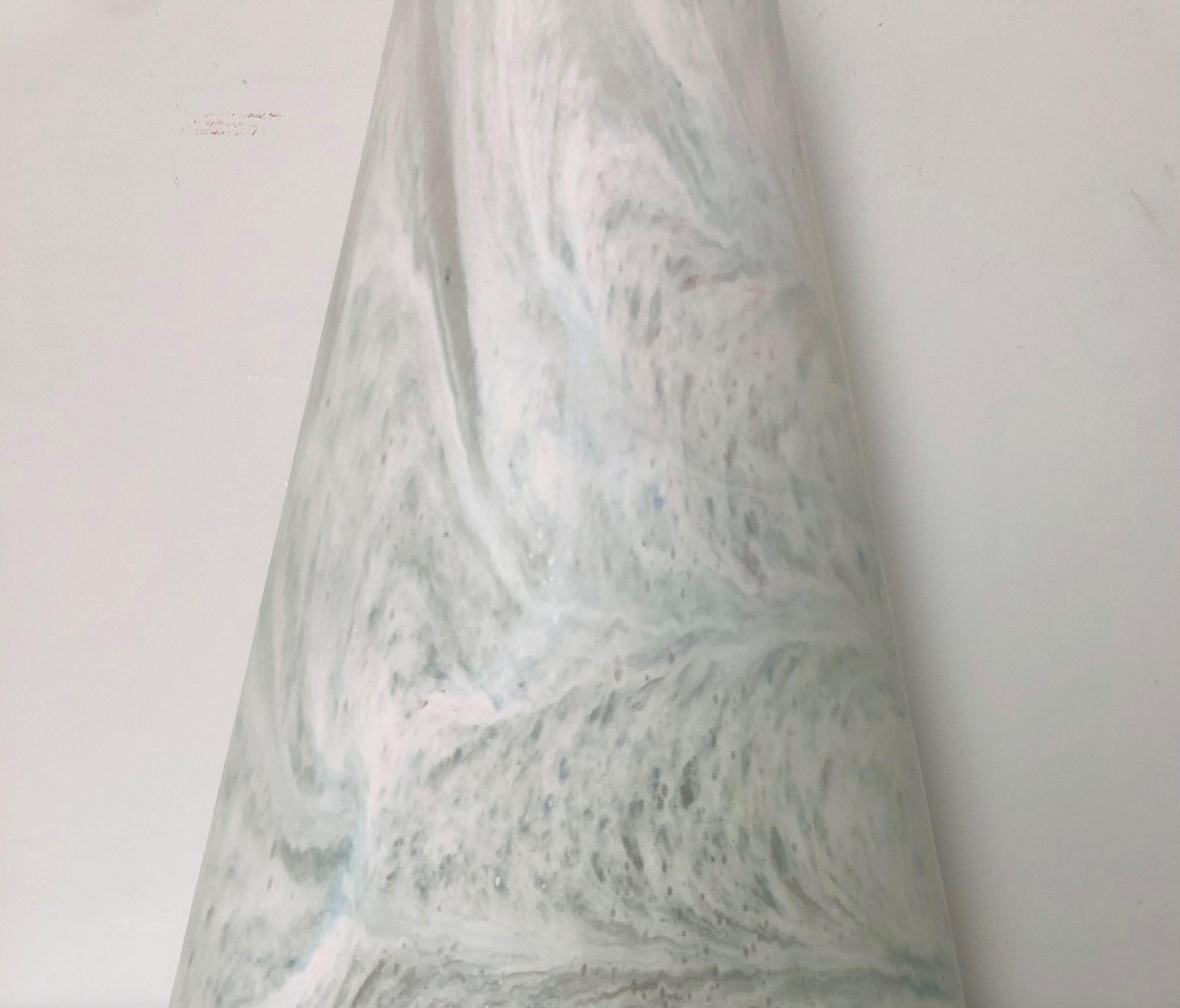Italian Postmodern Large Murano Glass, Cone Shape, Table Lamp, 1980s For Sale 1