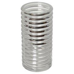 Italian Large "Onda" Diamond Glass Vase by Sergio Asti for di Cambio, 1970s.