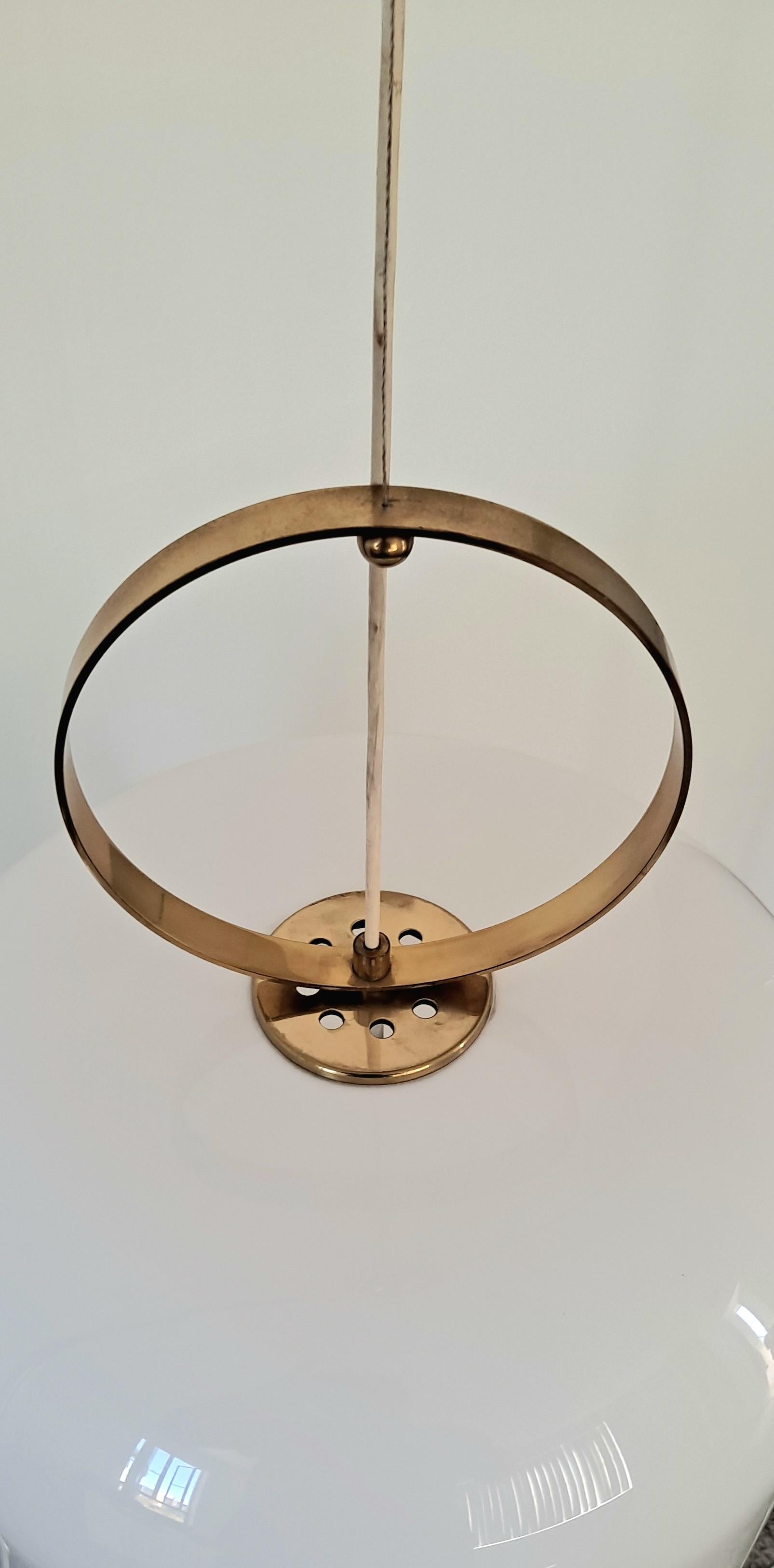 Mid-Century Modern Grande suspension italienne XI Luigi Massoni  pour Guzzini en vente