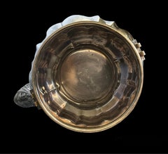 Grande bouilloire italienne en argent sterling 925 avec support d'Alfredo A.Di Dario