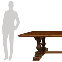 Italian late 17th century Baroque Period Walnut center/dining table