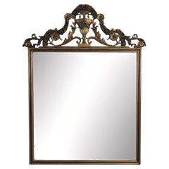 Italian Late 18th Century Polychrome & White Gold Gilt Carved Mirror Italian Late 18th Century Polychrome & White Gold Gilt Carved Mirror