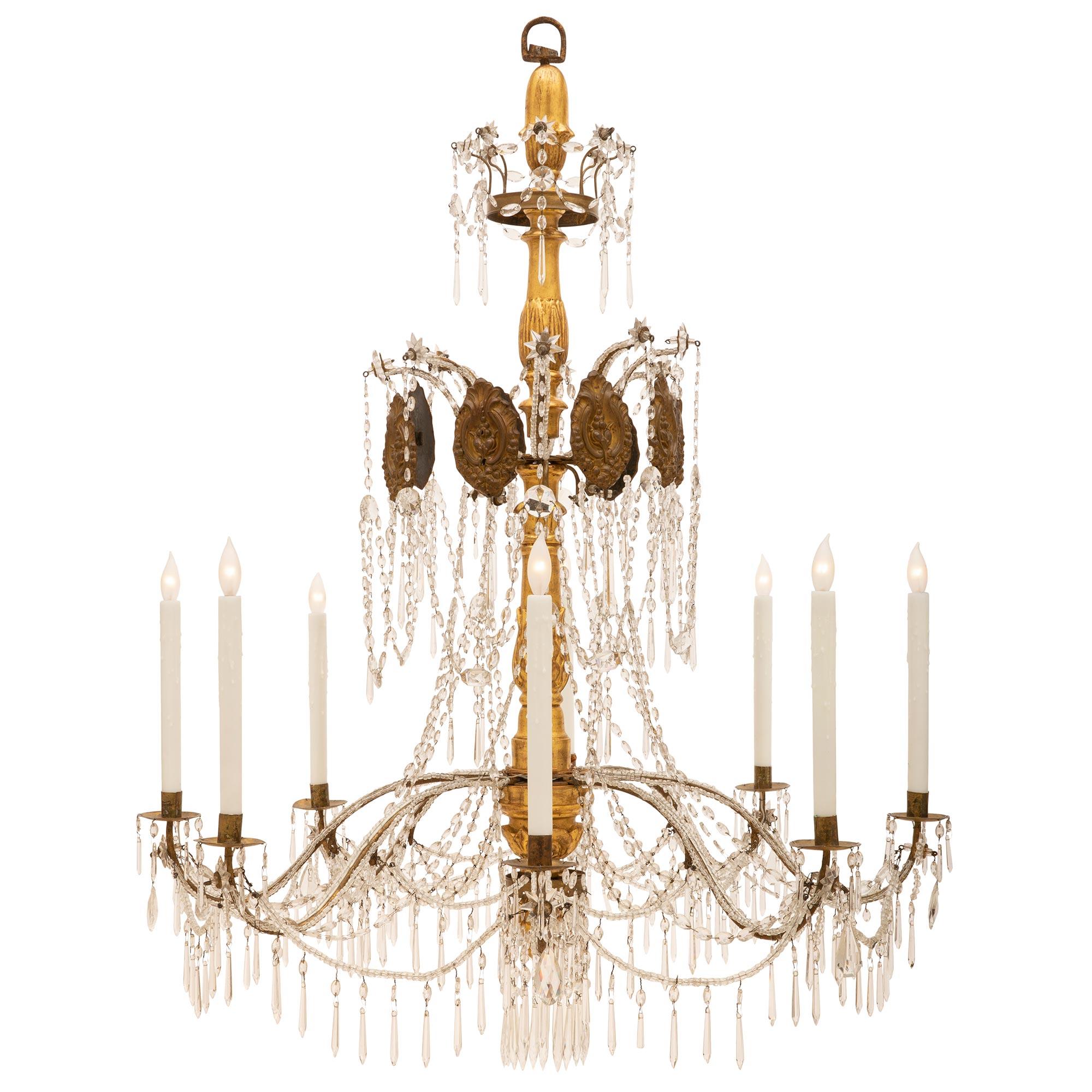 Italian Late 18th Early 19th Century Chandelier In Good Condition For Sale In West Palm Beach, FL