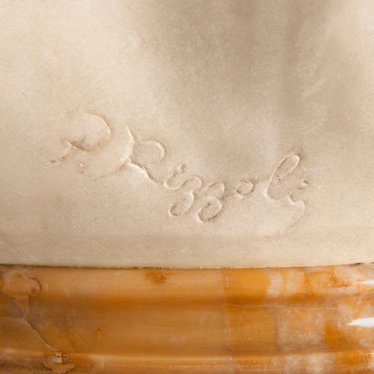 Italian Late 19th Century Marble Statue by Pasquale Rizzoli For Sale at