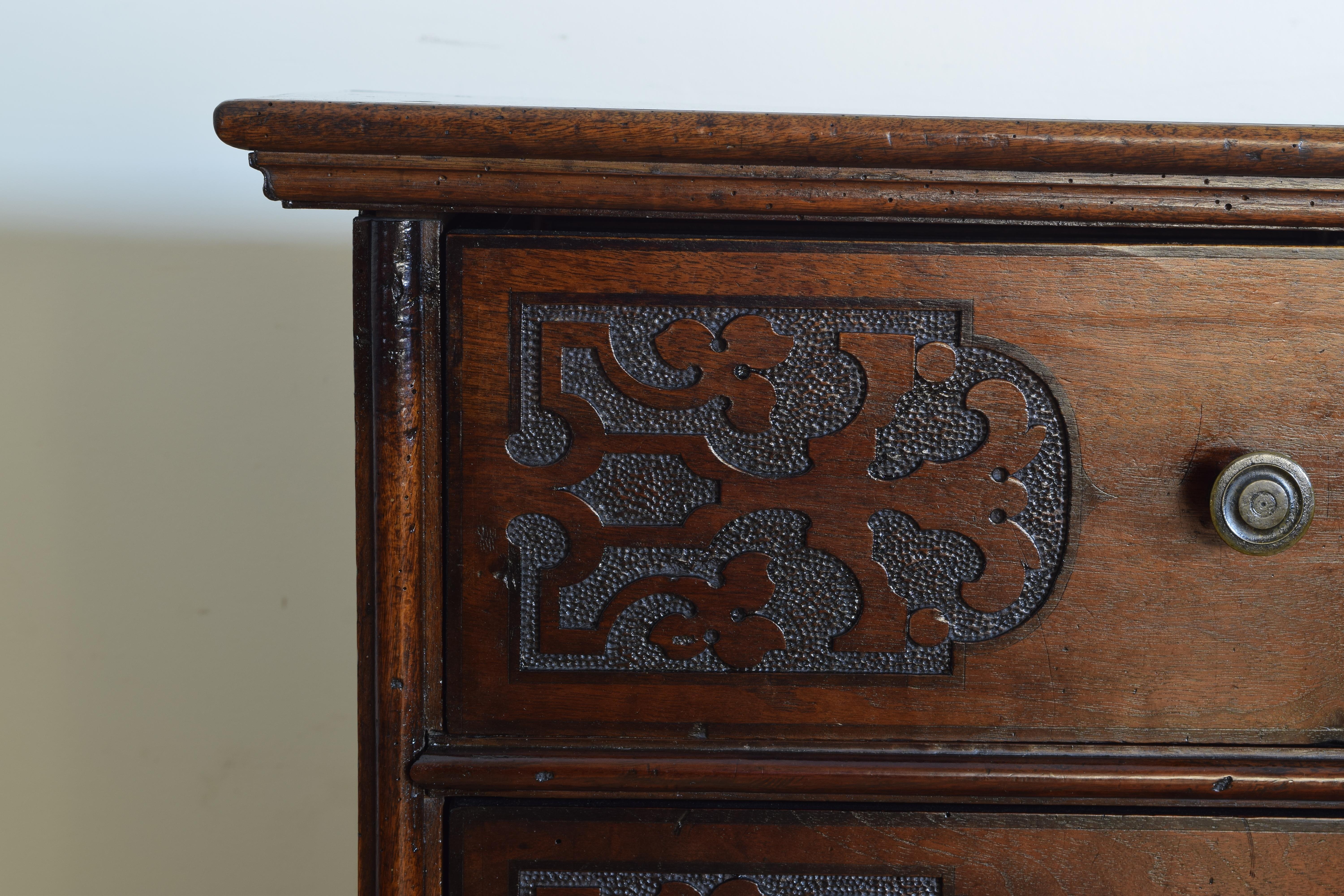 Italian Late Baroque Carved Walnut Secretary Commode 6