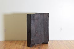 Italian Late Baroque Ebonized Oak 1-Door Footed Cabinet, early 18th cen. & later
