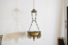 Italian Late Baroque Period Large Brass Censer Lantern, 2nd half 17th century