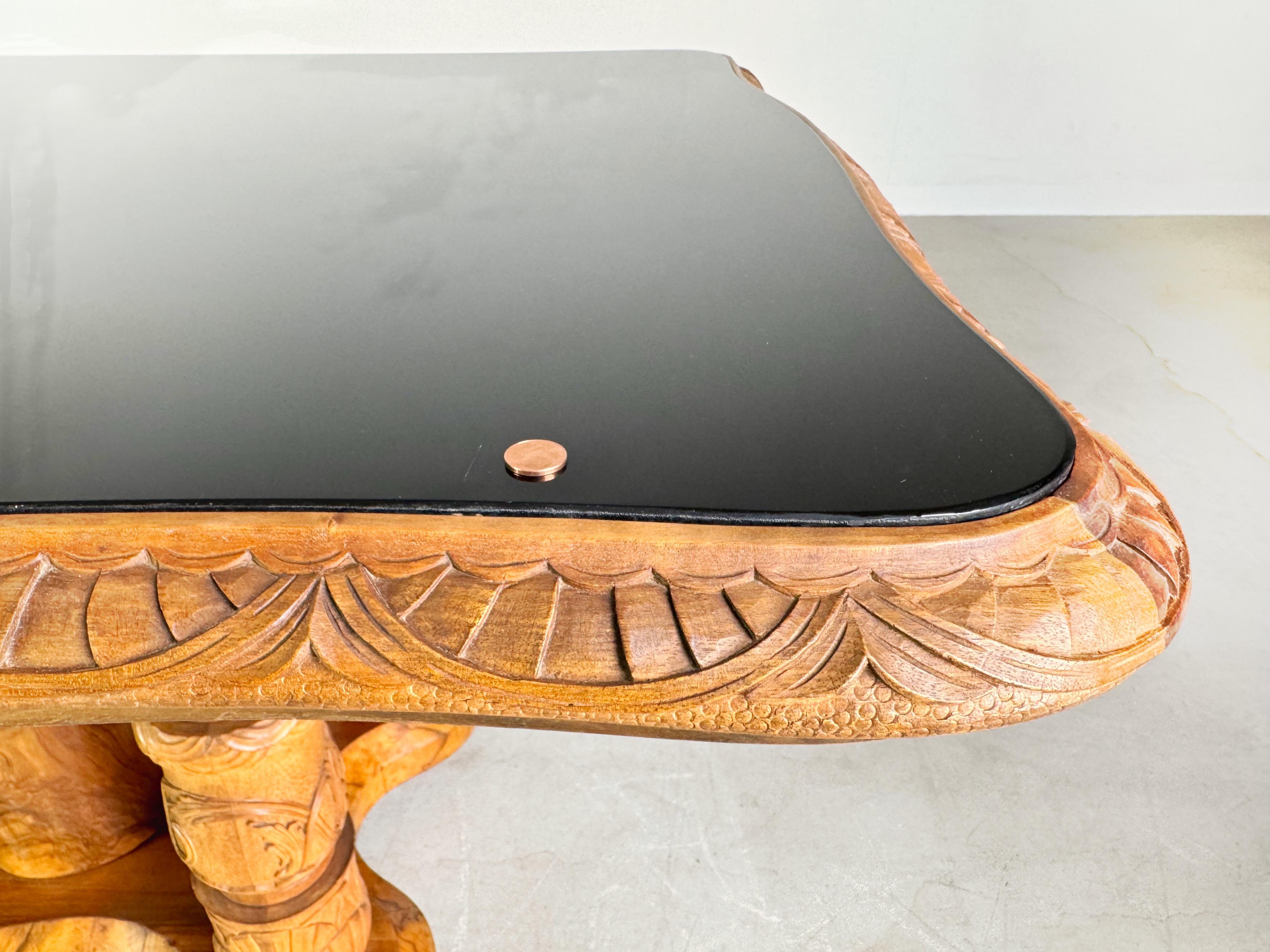 Noyer Table de salle à manger italienne rococo baroque tardif Mobili Cantù noyer 1920 en vente