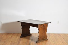 Italian Late Baroque Walnut 2 Drawer Low Table, mid 18th century