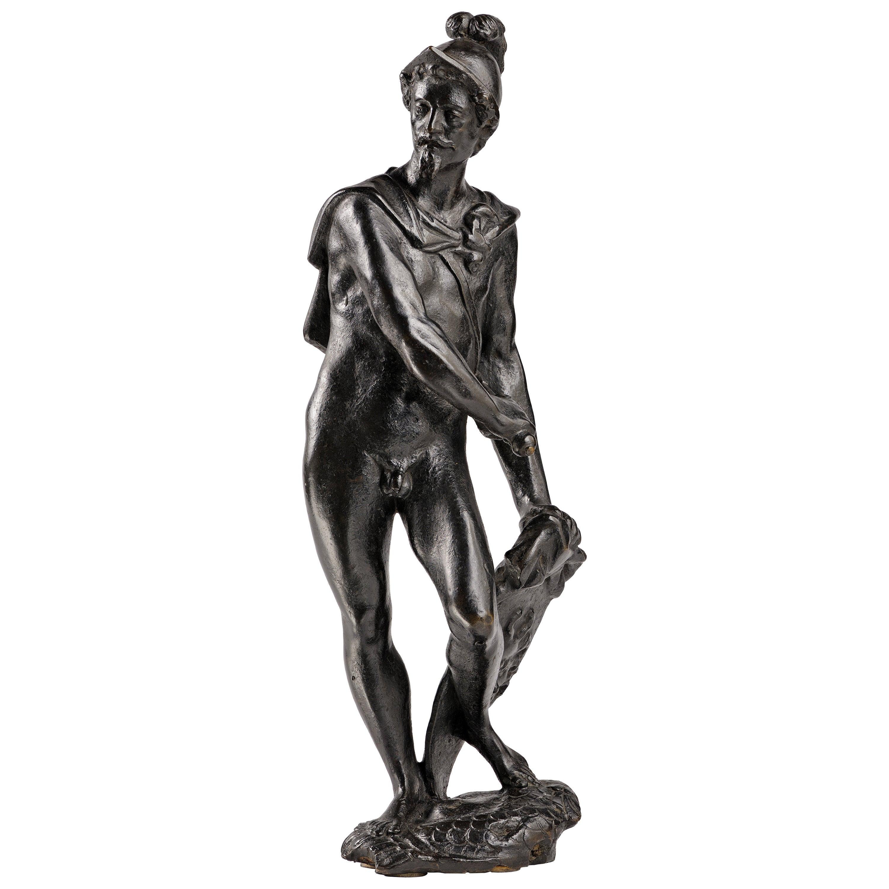 Italian Late Renaissance Bronze Perseus, First Third of the 17th Century