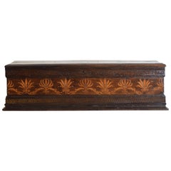 Italian Late Renaissance Marquetry Inlaid Cassone, 16th/17th Century