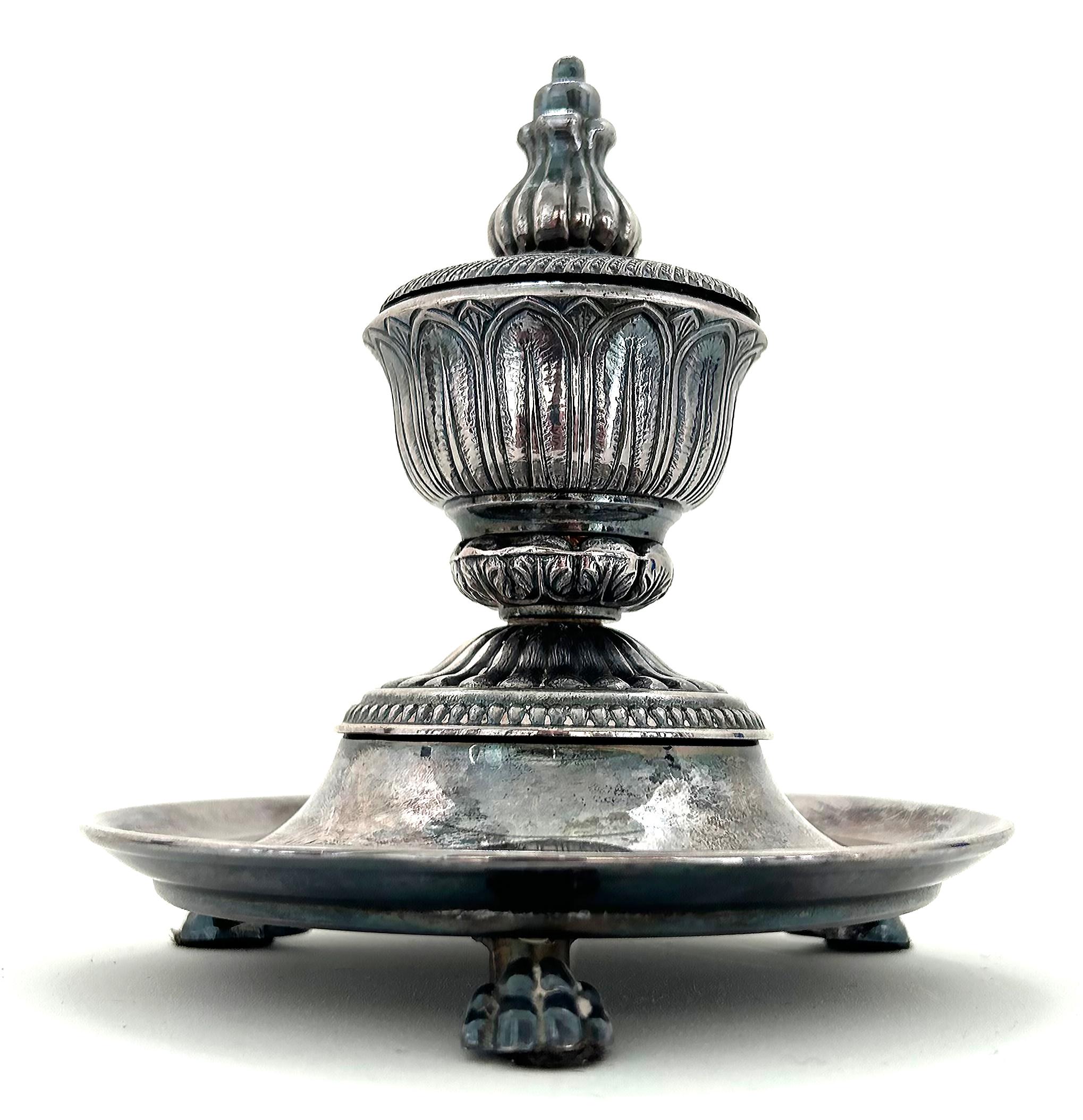 Italian Laudarte Silver Plate Incense Burner Trays Designed by Giovanni Malerba In Good Condition For Sale In Miami, FL