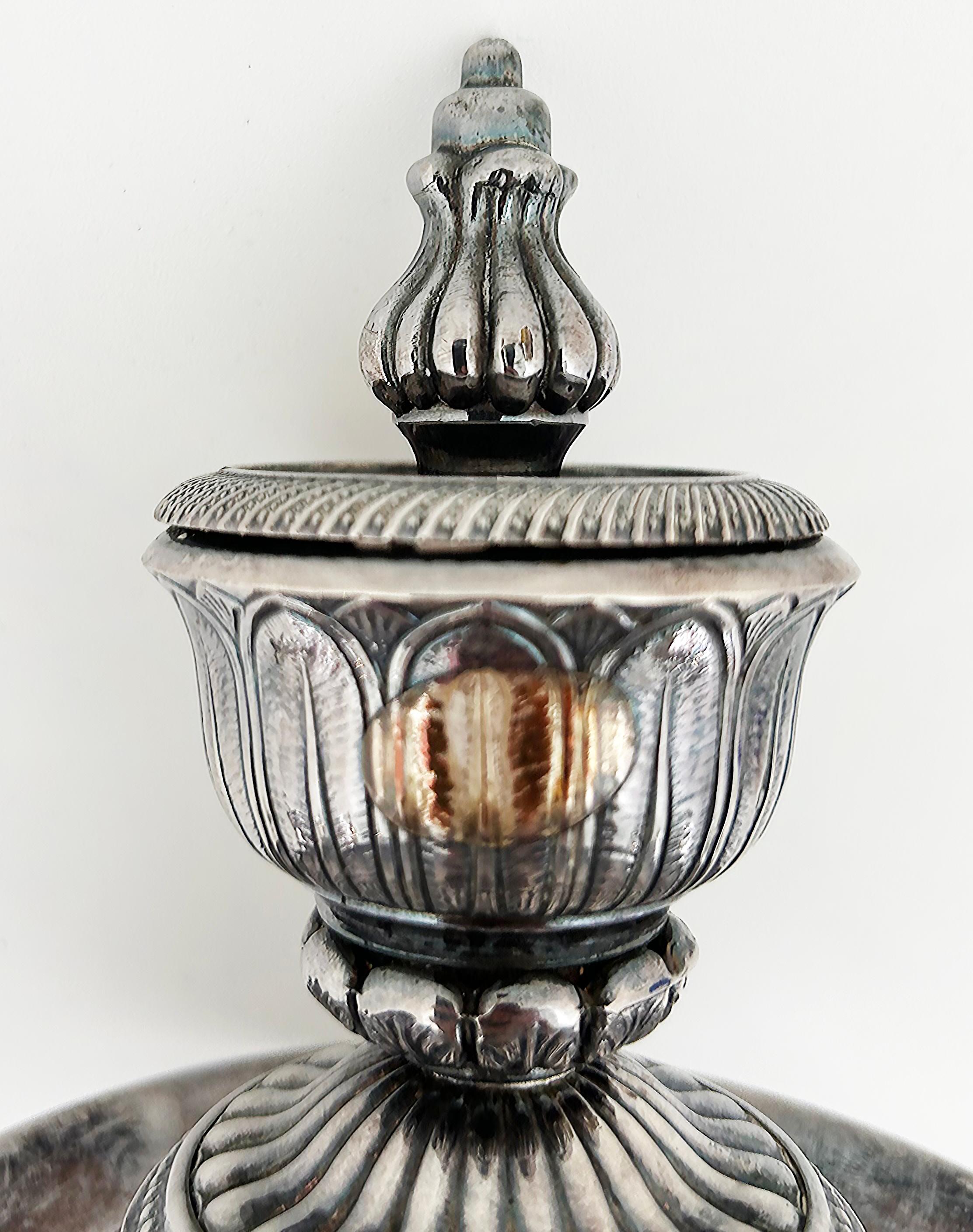 Italian Laudarte Silver Plate Incense Burner Trays Designed by Giovanni Malerba For Sale 1