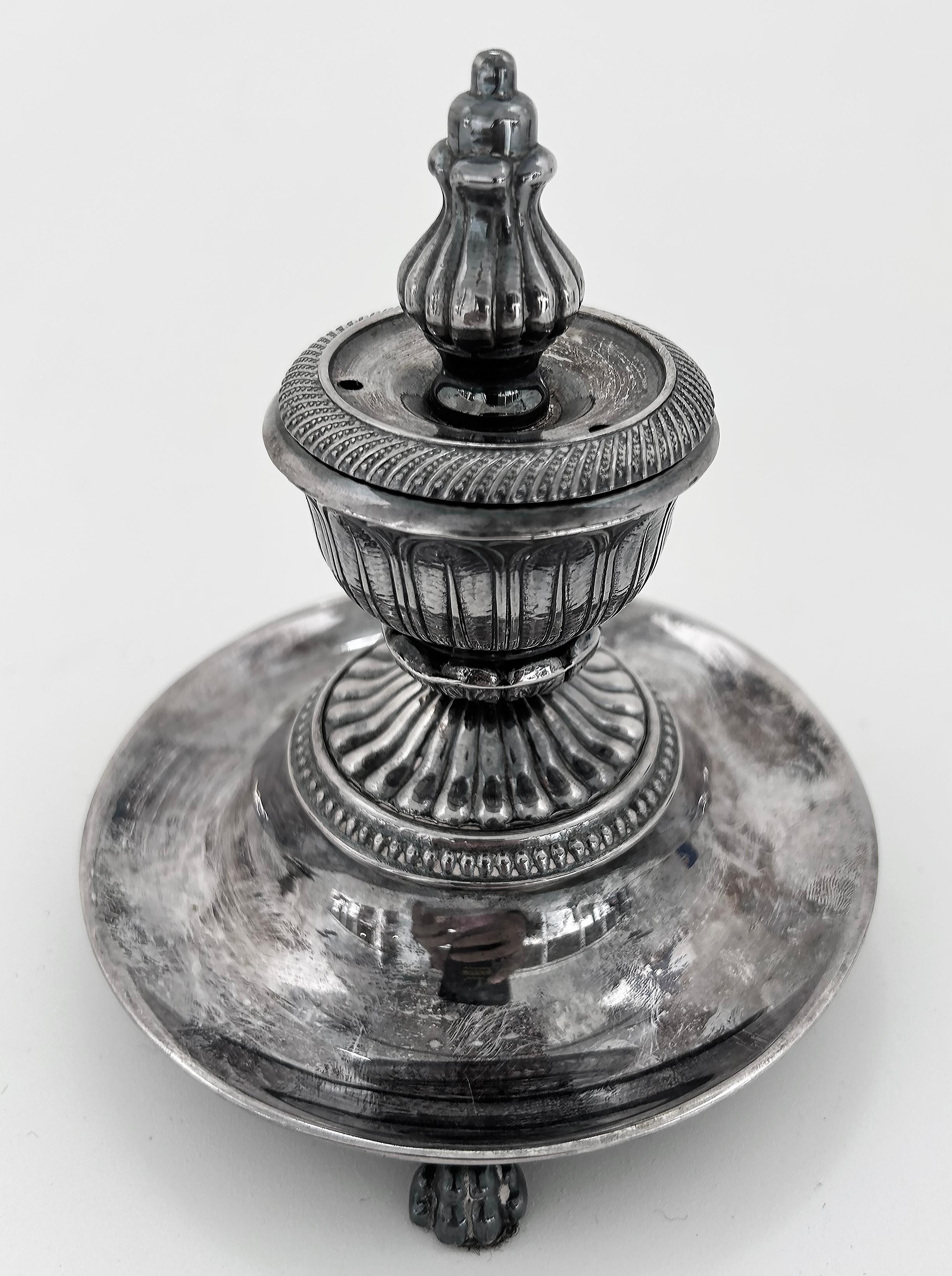 Italian Laudarte Silver Plate Incense Burner Trays Designed by Giovanni Malerba For Sale 2