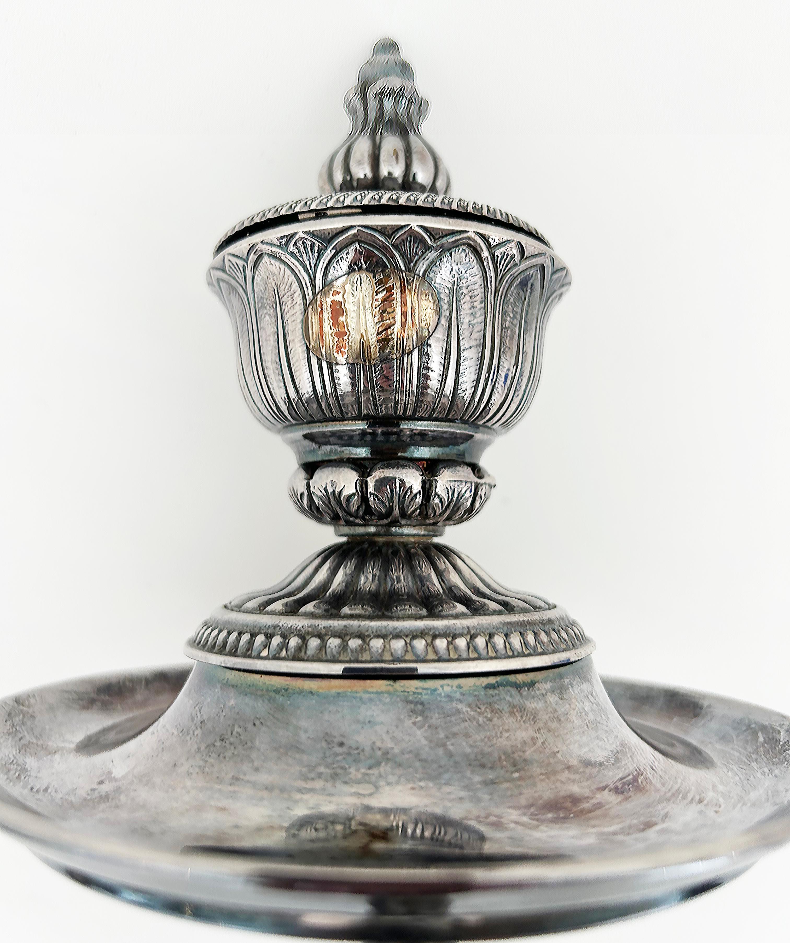Italian Laudarte Silver Plate Incense Burner Trays Designed by Giovanni Malerba For Sale 3