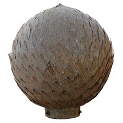 Italian Laurel Zinc Ball, circa 1940