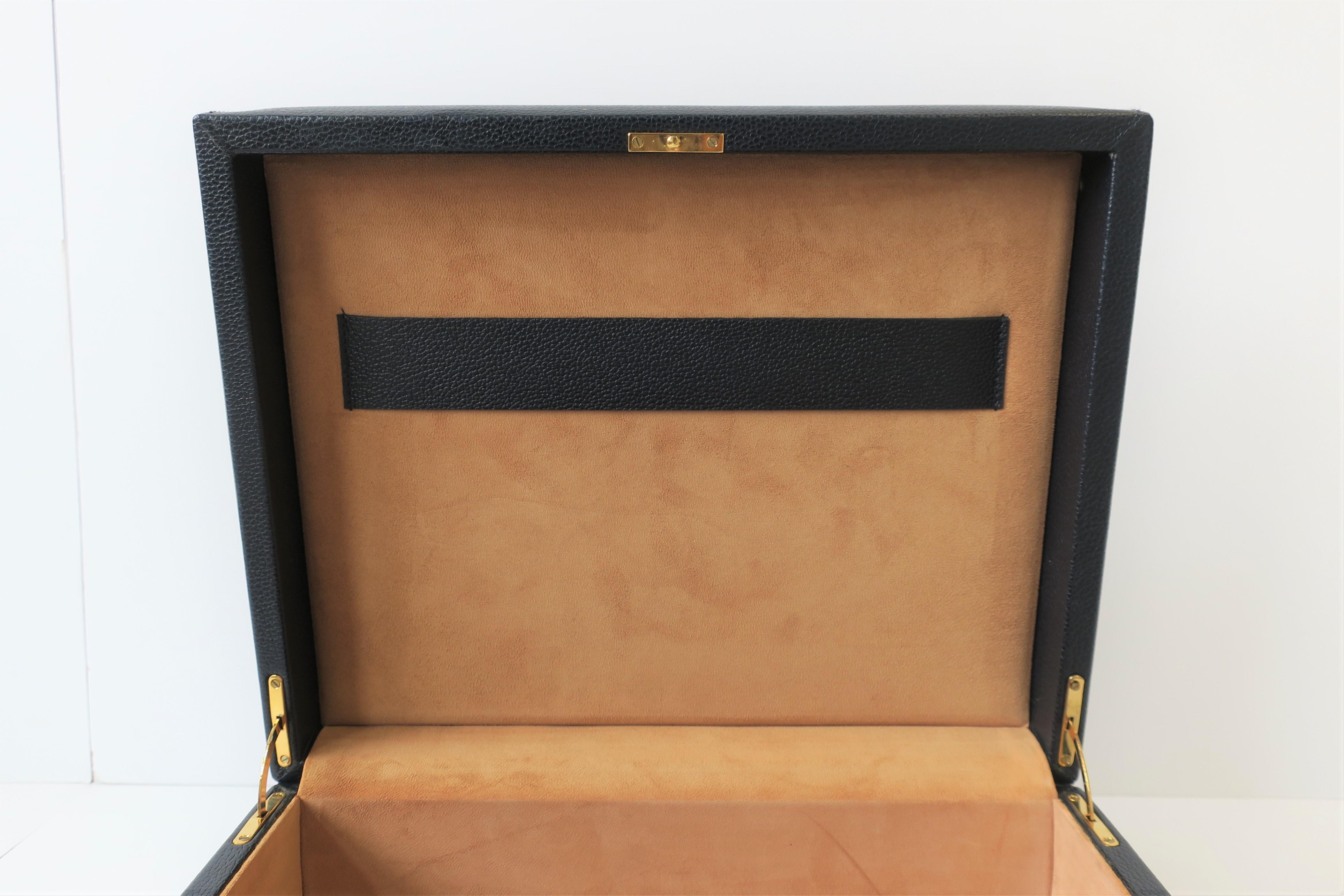 Italian Leather and Suede Jewelry Box 5