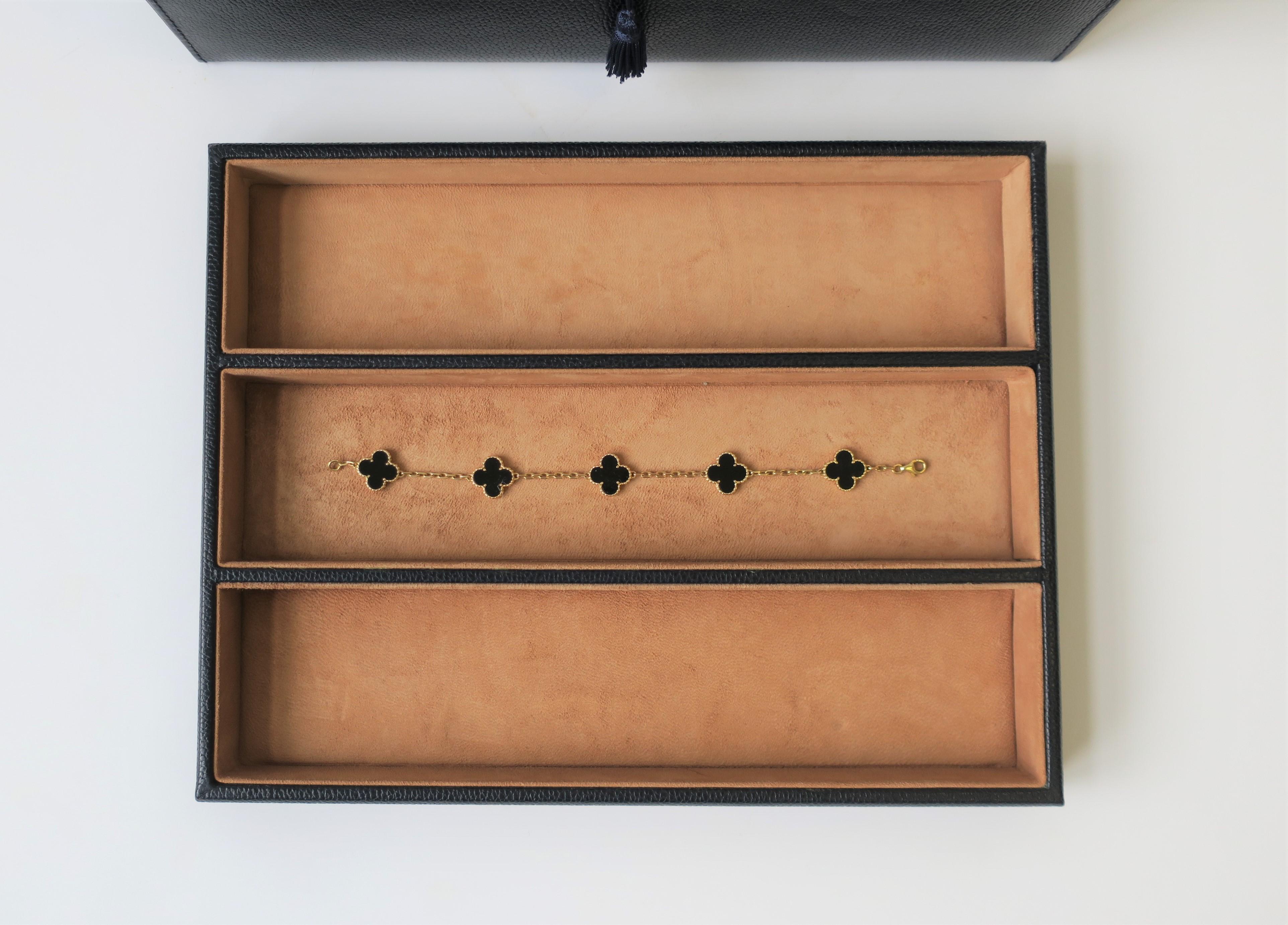 Italian Leather and Suede Jewelry Box 8