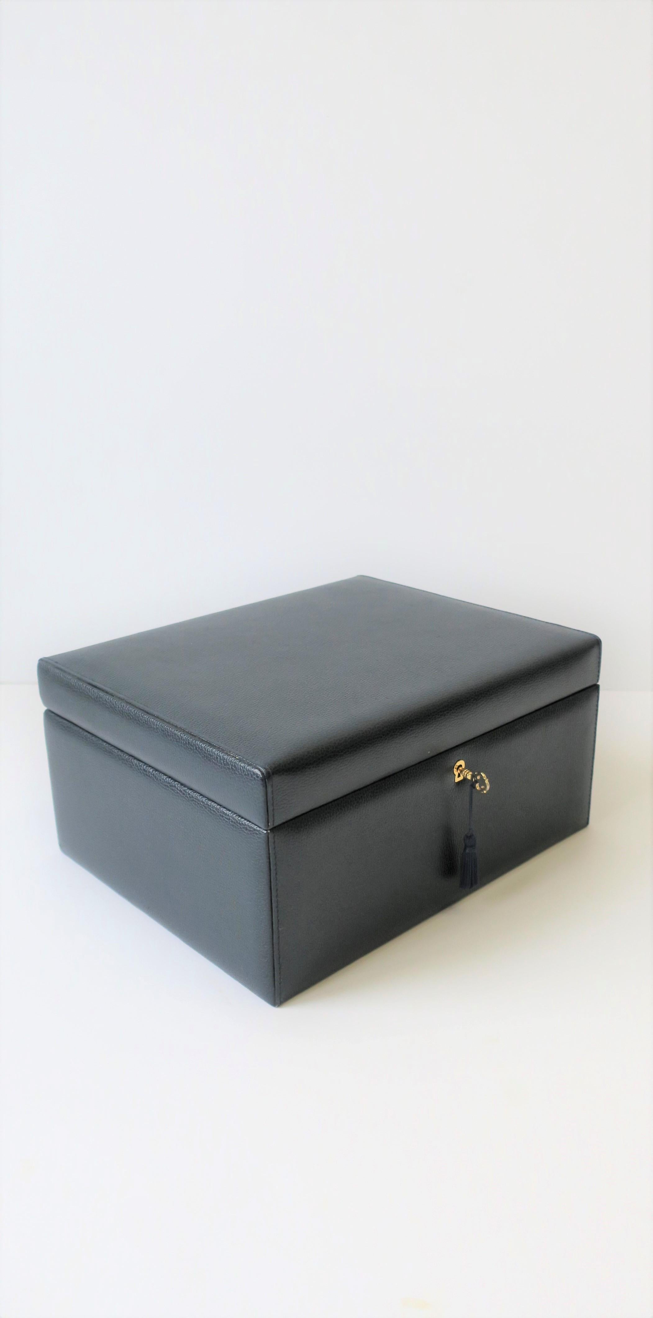 Italian Leather and Suede Jewelry Box 12