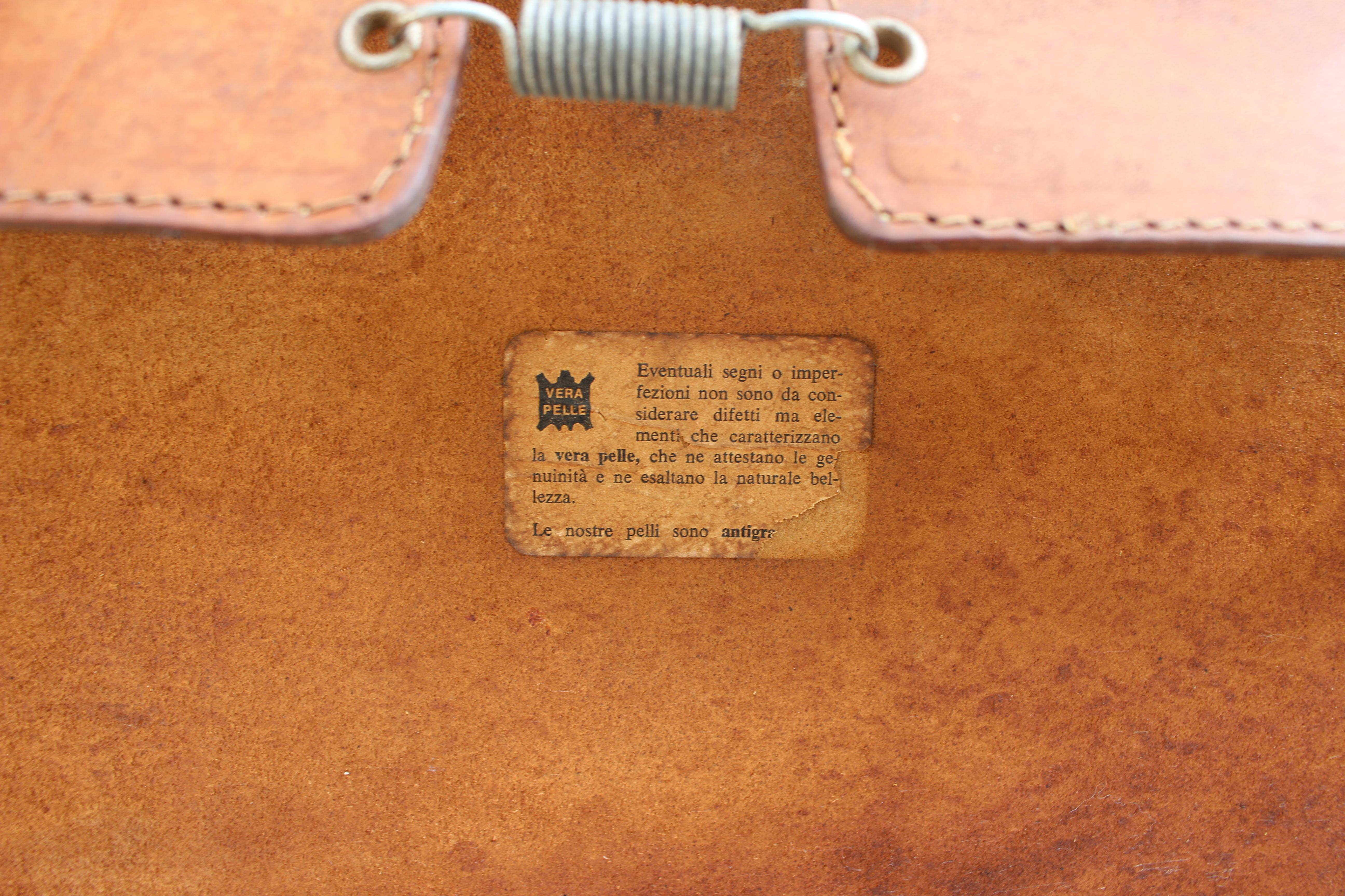 20th Century Italian Leather Armchairs by Bonacina Designed by Tito Agnoli 