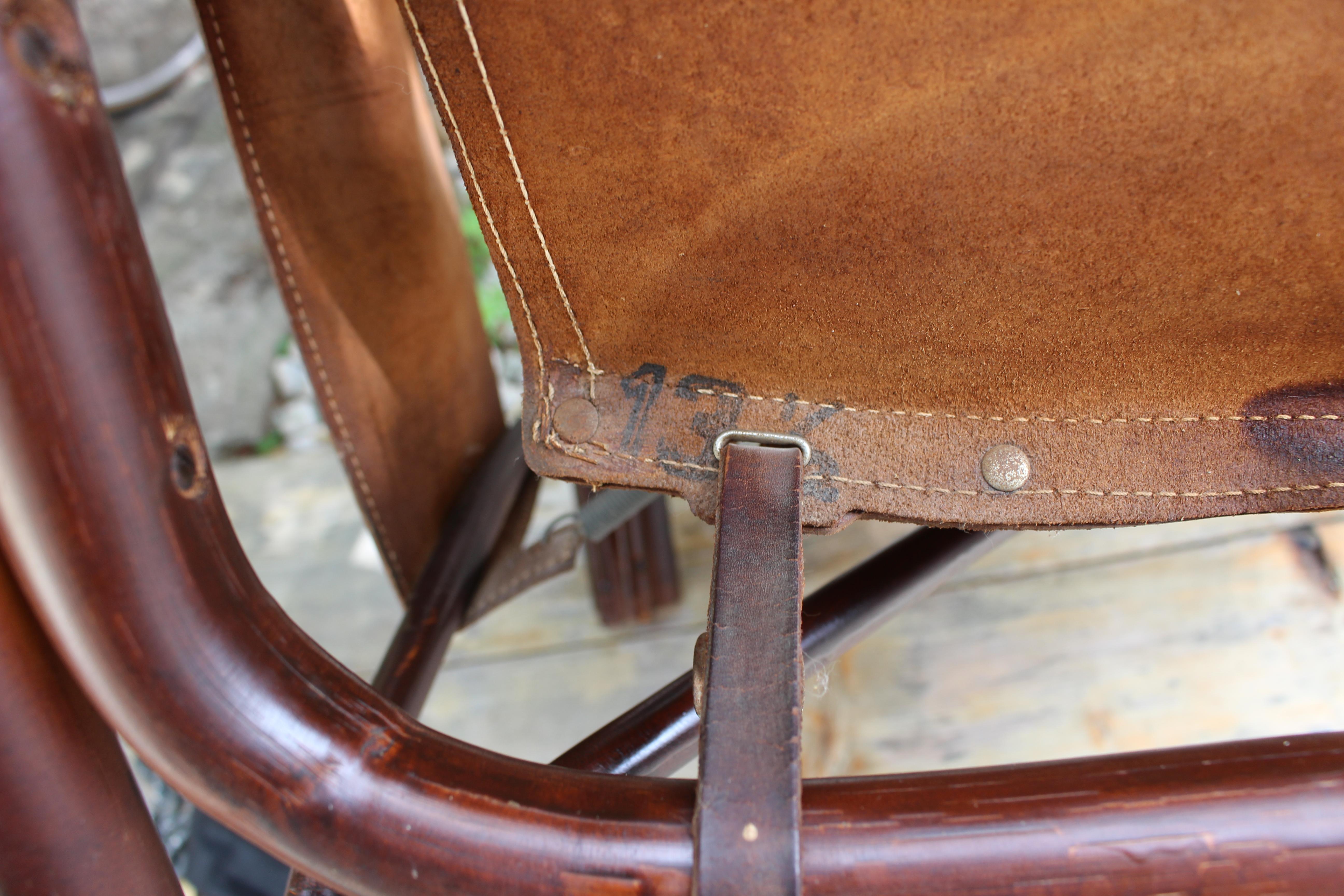 Italian Leather Armchairs by Bonacina Designed by Tito Agnoli  1