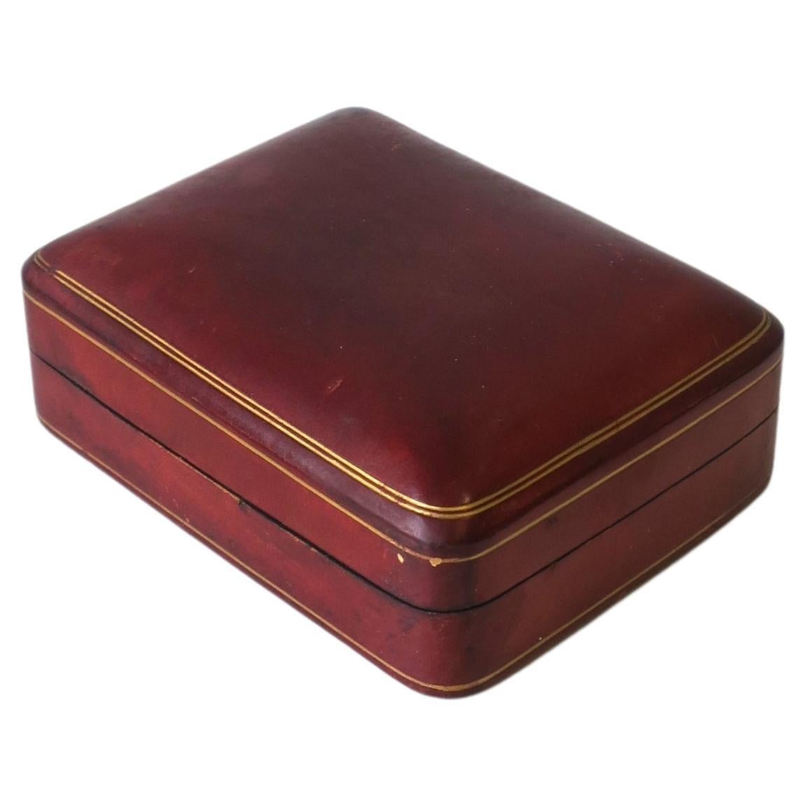 Italian Leather Box For Sale