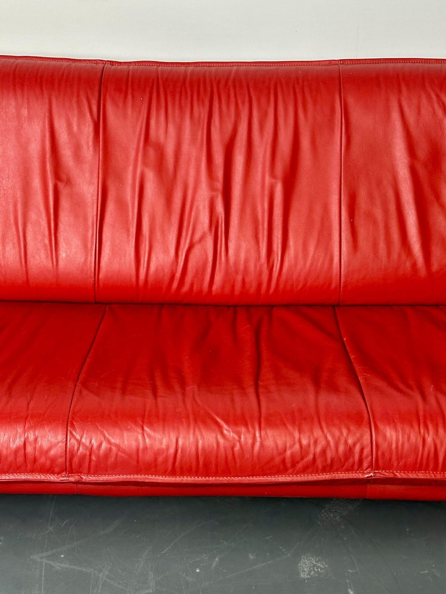 Italian Leather Club Chairs and Sofa, Living Room Set, Bitonto, Double Cushions 8