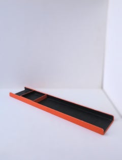 Organizador de escritorio de cuero italiano