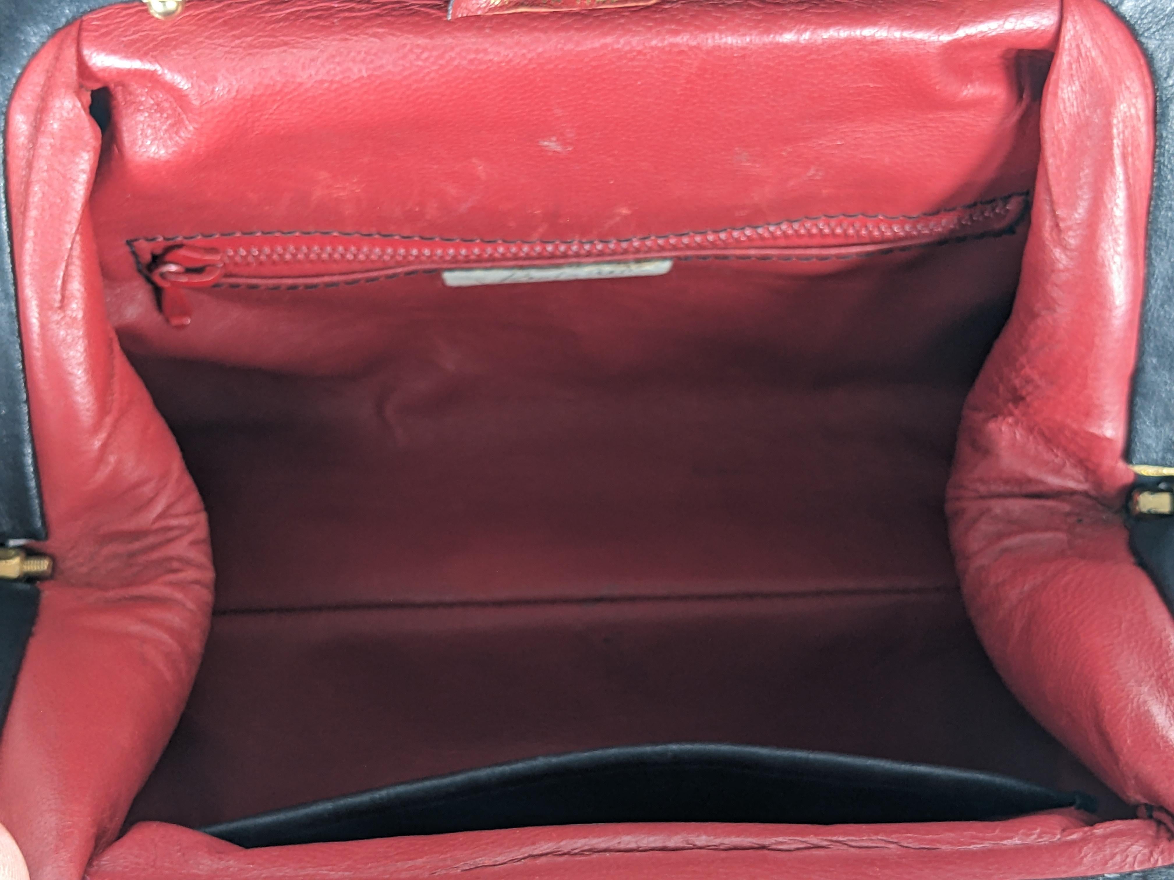 Satchel de cuero italiano para médicos en venta 1