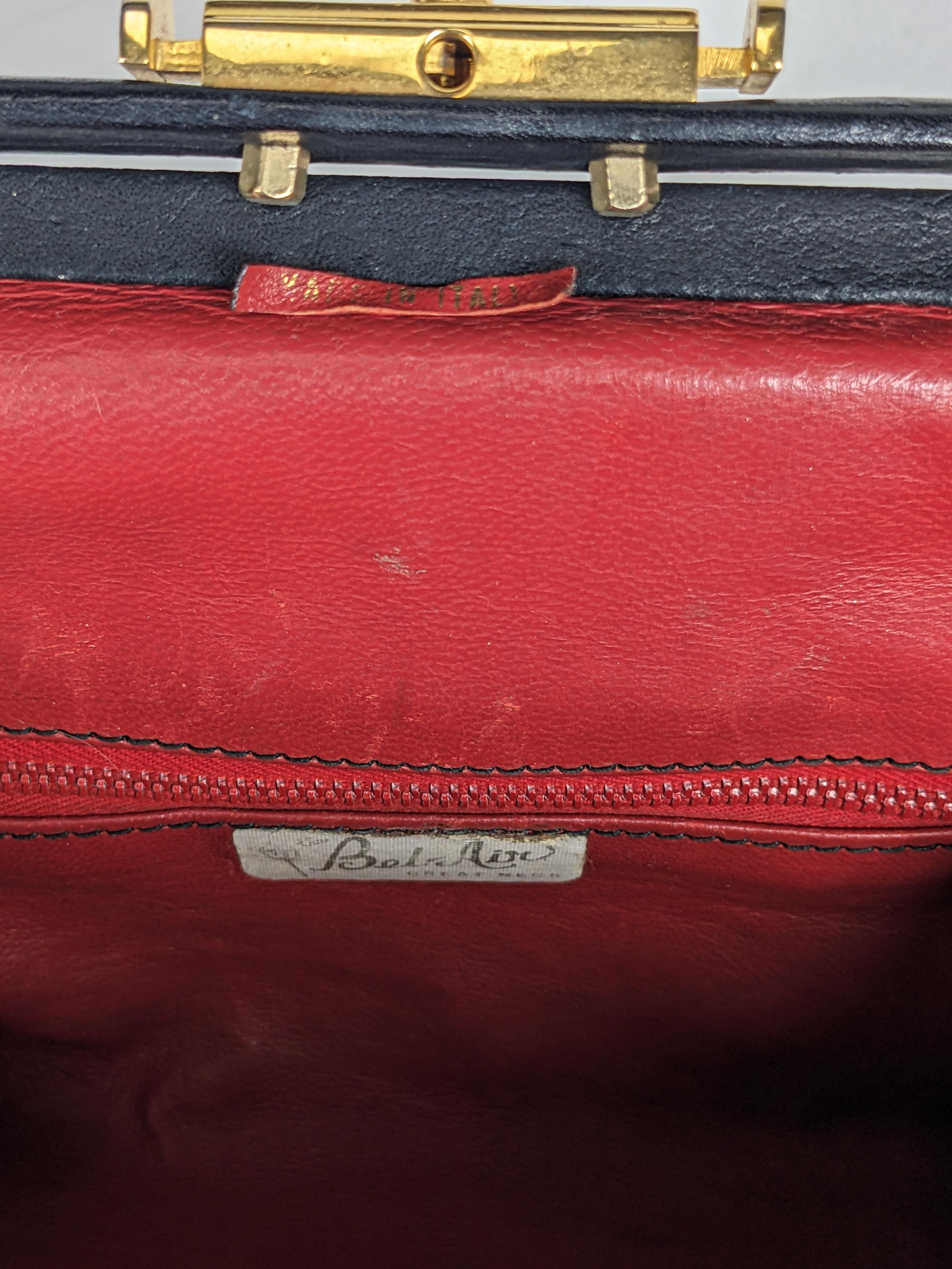 Satchel de cuero italiano para médicos en venta 2