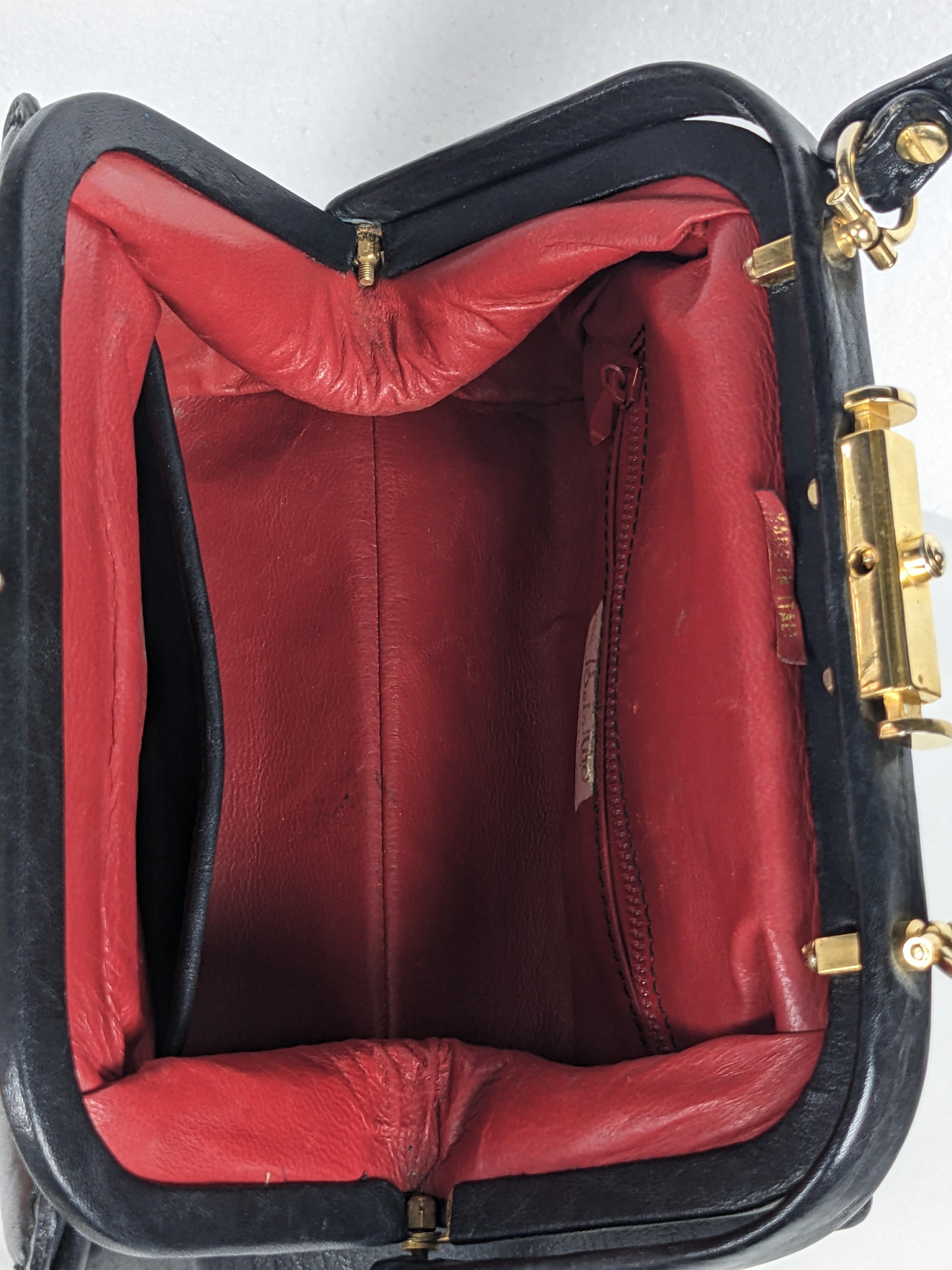 Satchel de cuero italiano para médicos en venta 3