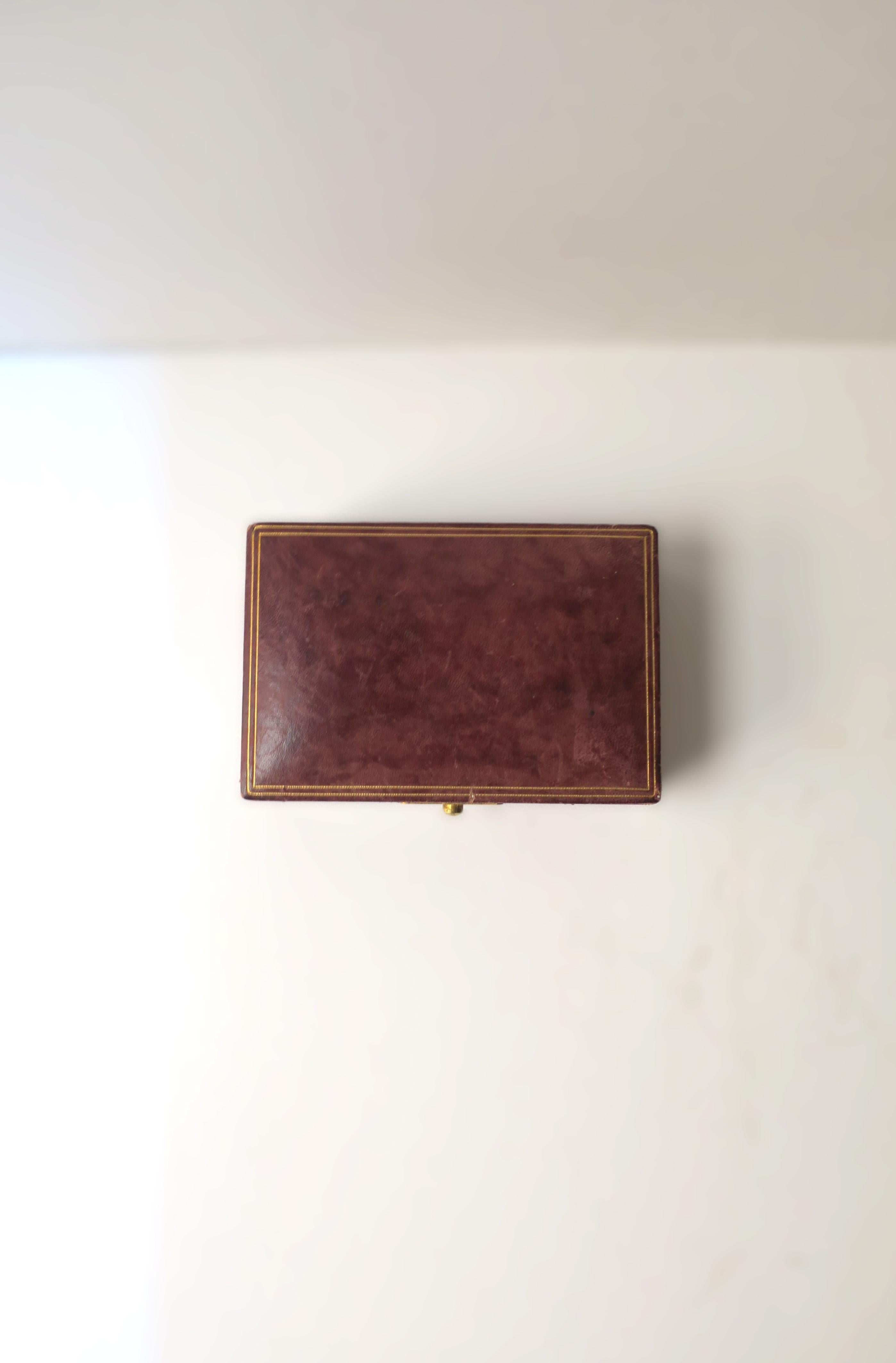 Joyero de cuero italiano en venta 5